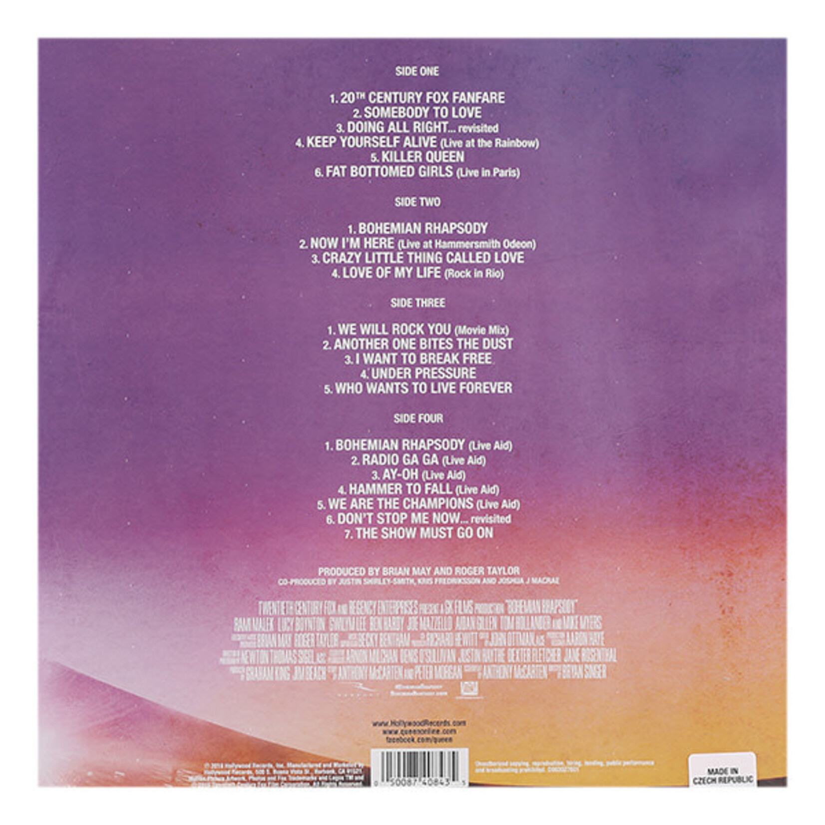 QUEEN - BOHEMIAN RHAPSODY - OST 2LP