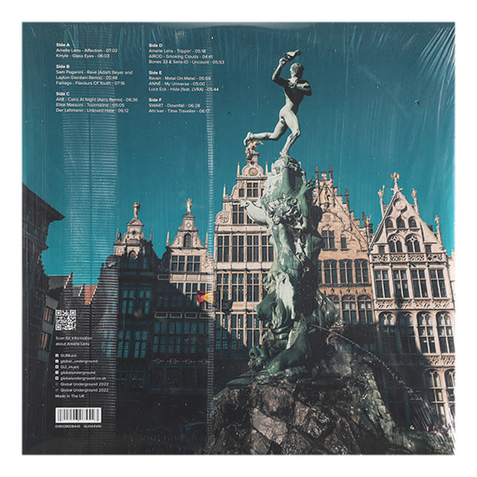 LENS, AMELIE - GLOBAL UNDERGROUND #44: AMELIE LENS ANTWERP - COLOURED RED BLUE YELLOW 3LP
