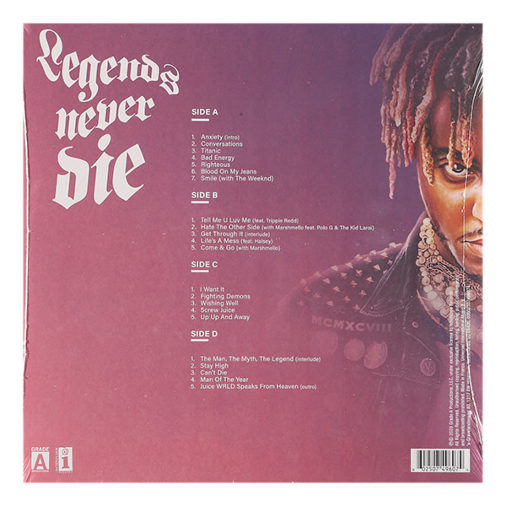 JUICE WRLD - LEGENDS NEVER DIE - 2LP