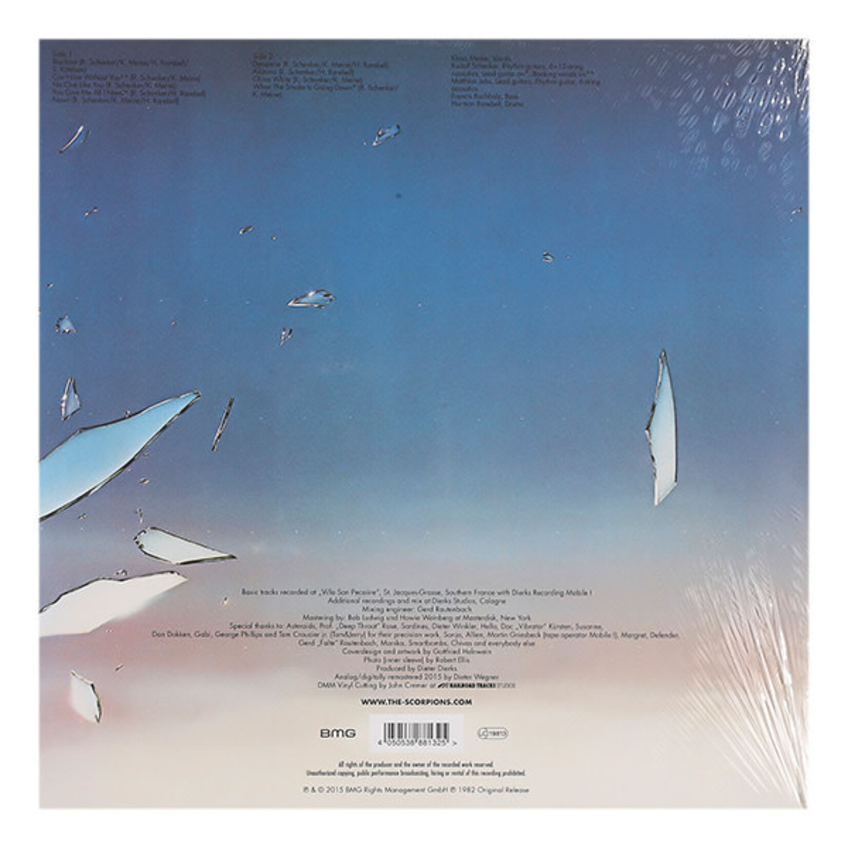 SCORPIONS - BLACKOUT - CRYSTAL CLEAR VINYL LP