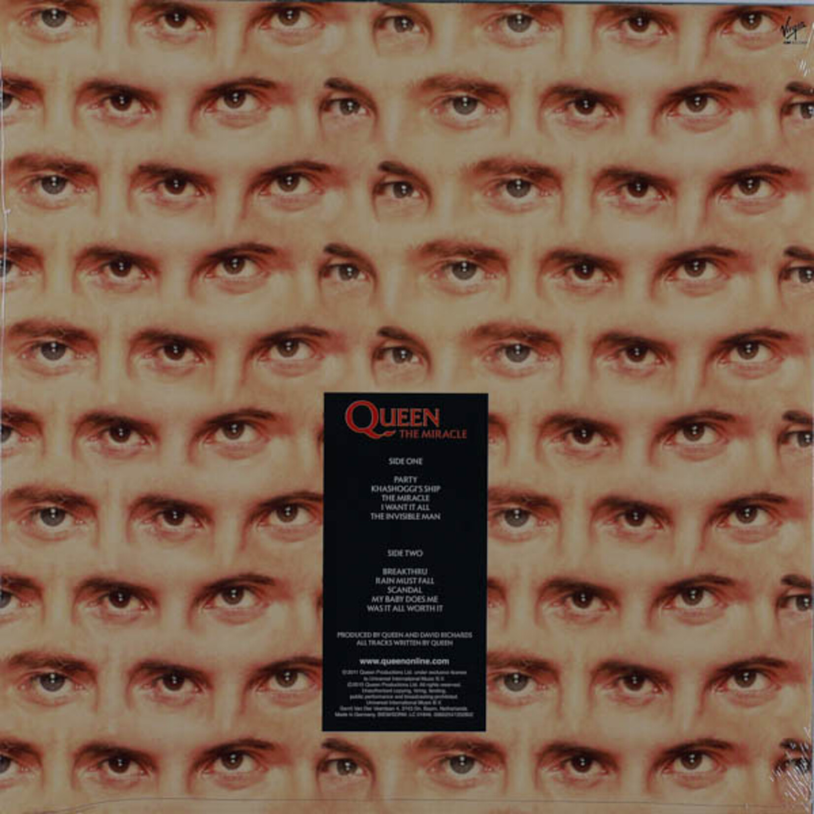 QUEEN - MIRACLE - LTD REMASTERED LP