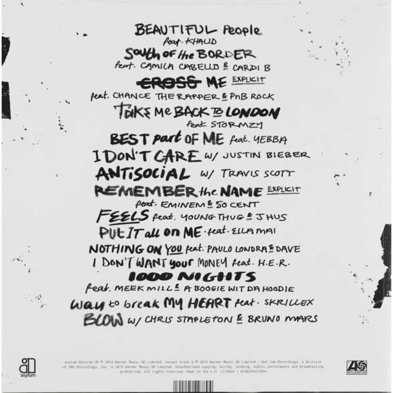SHEERAN, ED - NO.6 COLLABORATIONS PROJECT - 2LP