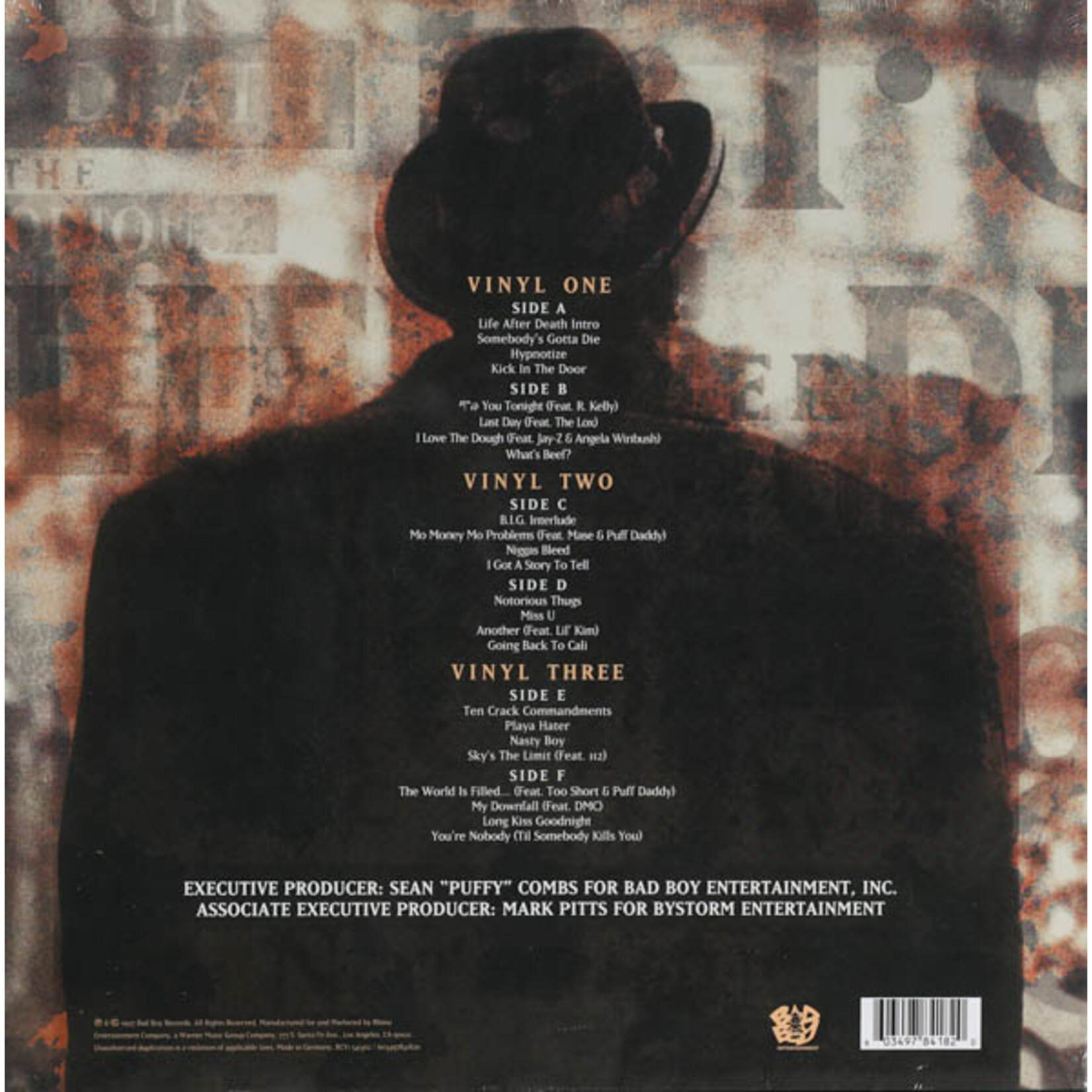 NOTORIOUS B.I.G. - LIFE AFTER DEATH - LTD 25TH ANNIVERSARY COLOURED SILVER 3LP