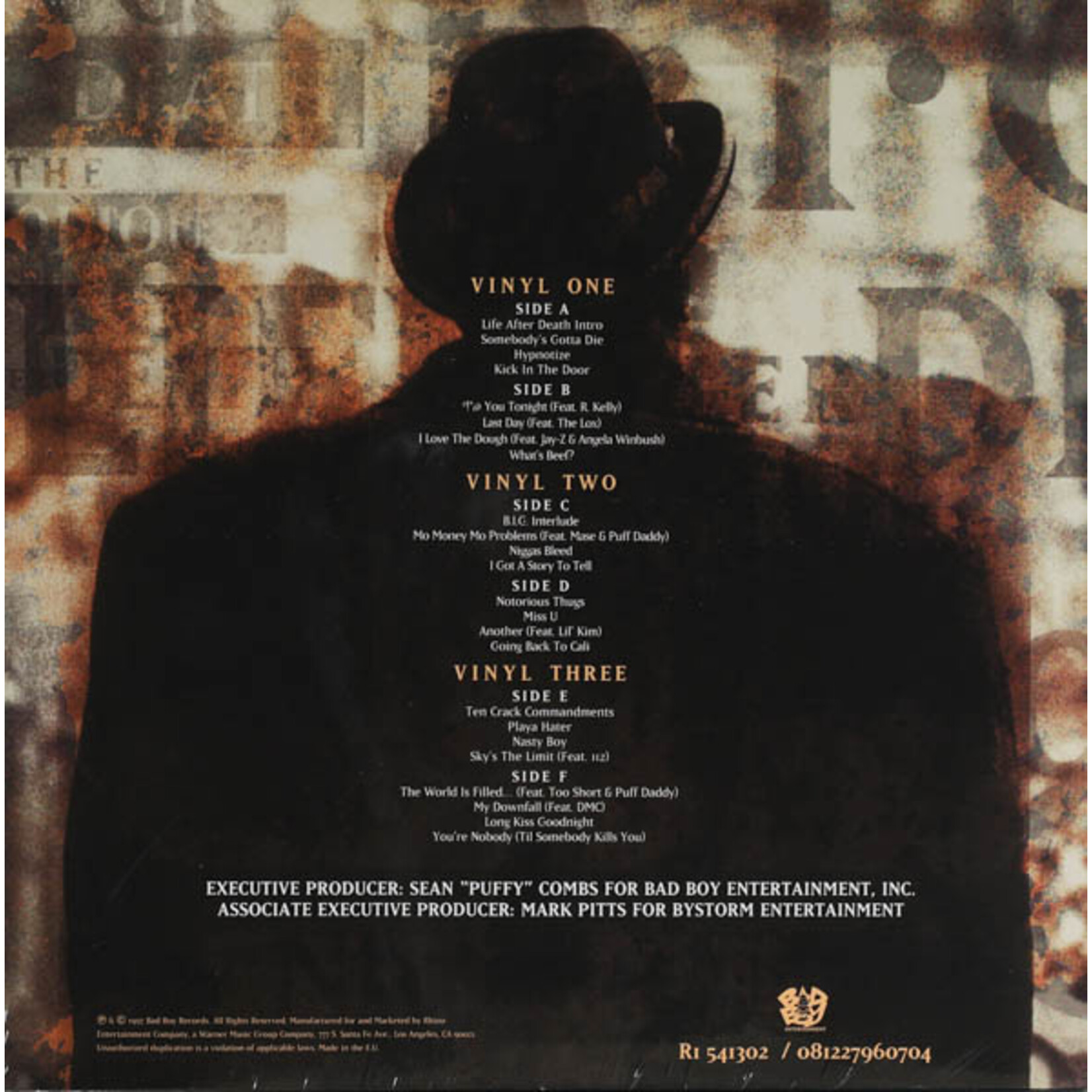 NOTORIOUS B.I.G. - LIFE AFTER DEATH - 3LP