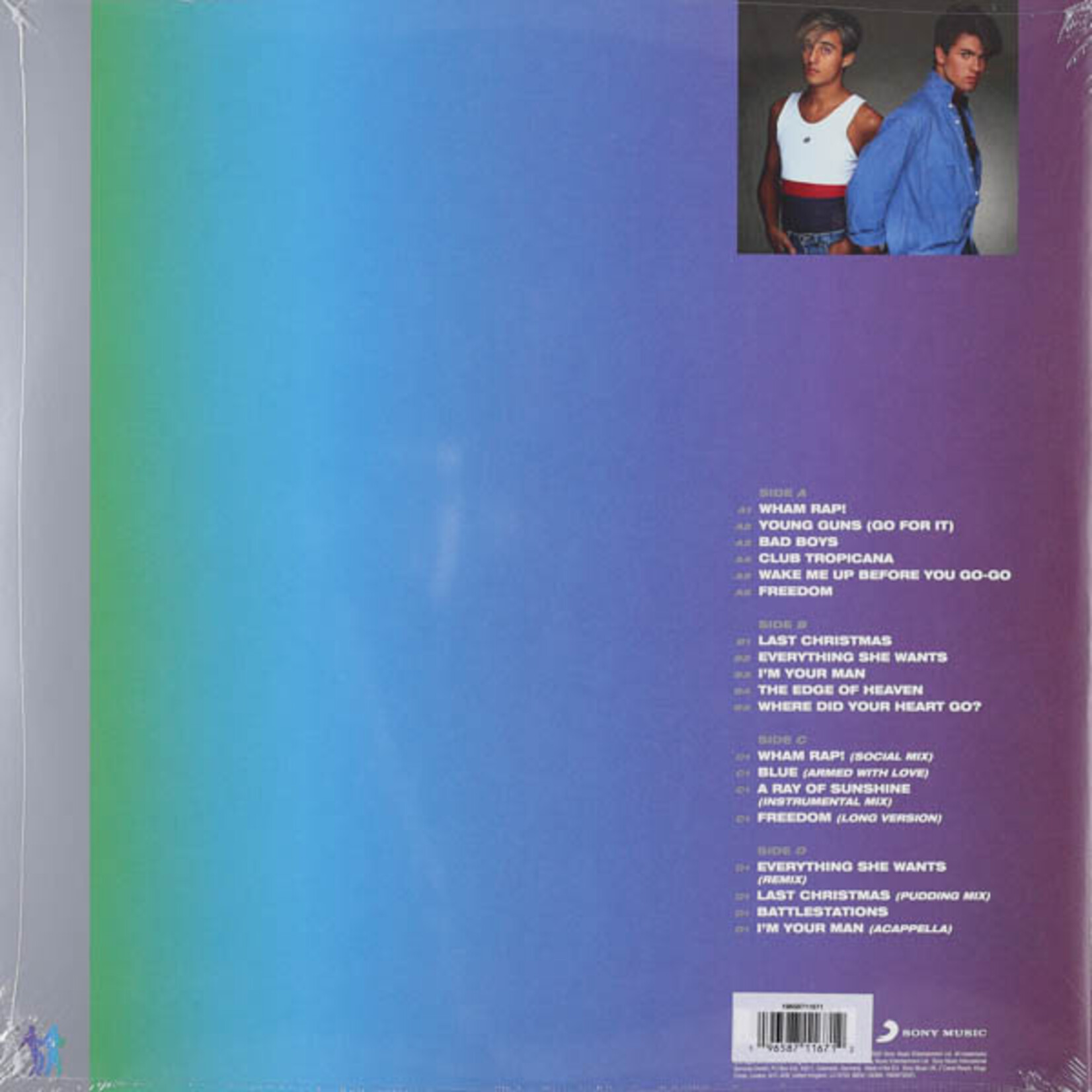 WHAM! - THE SINGLES: ECHOES FROM THE EDGE OF HEAVEN - COLOURED BLUE 2LP