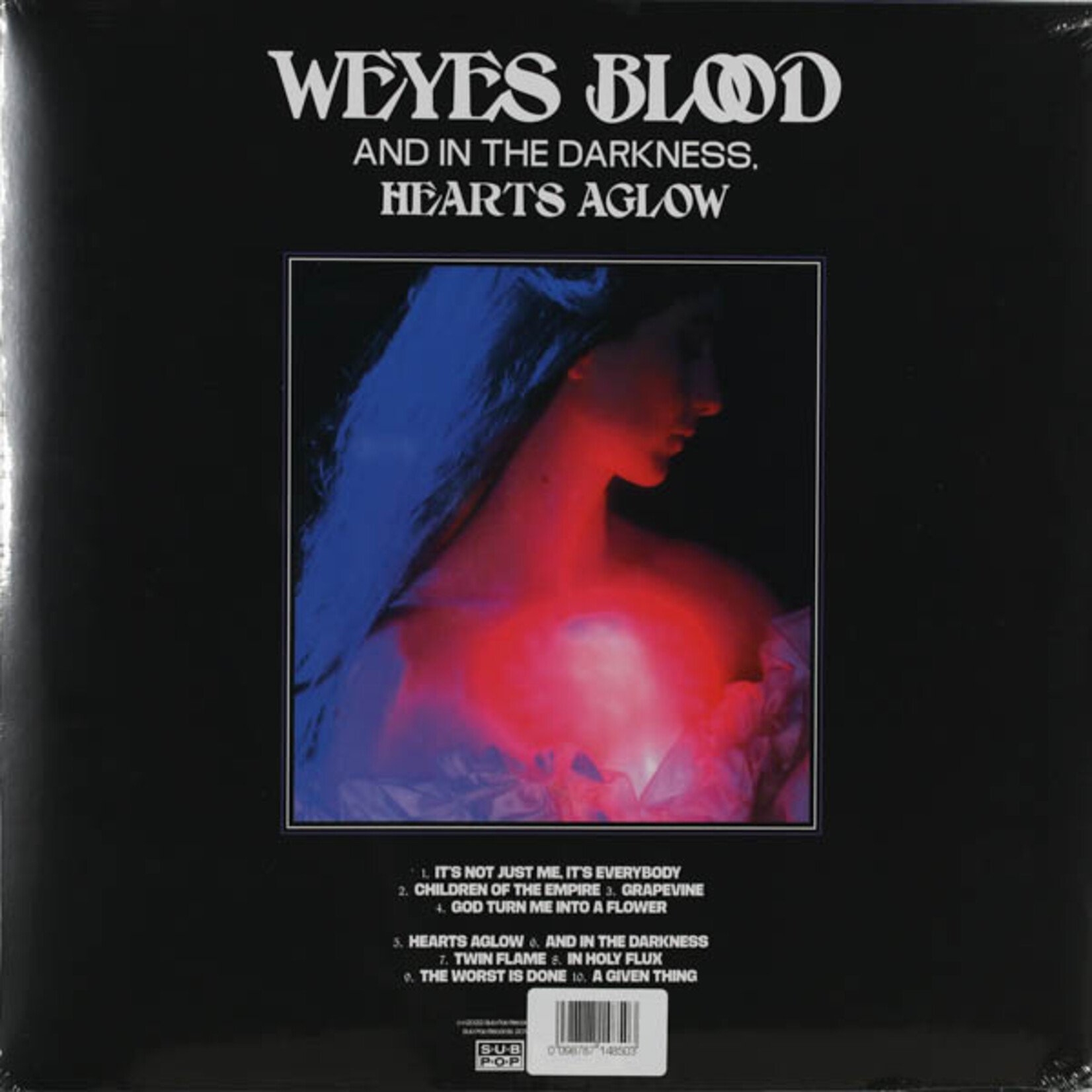 WEYES BLOOD AND IN THE DARKNESS - HEARTS AGLOW - COLOURED CLEAR LP