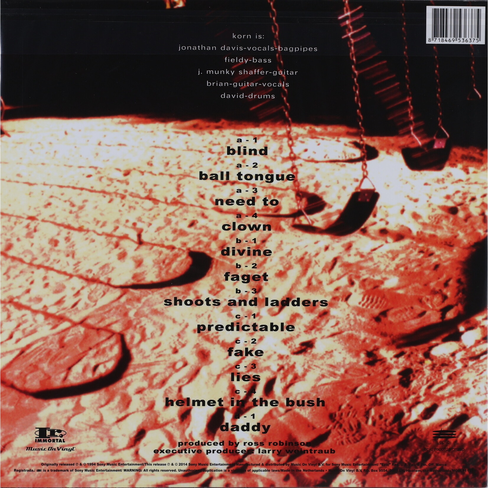 KORN - KORN - 2LP