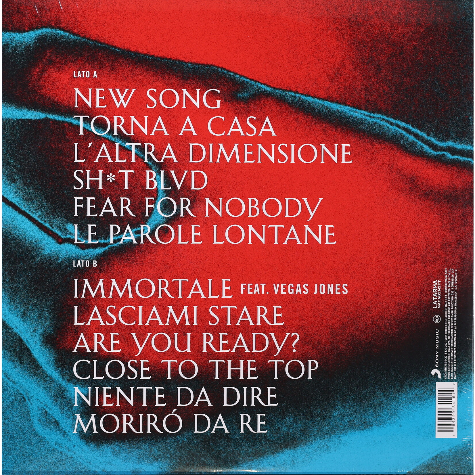 MÅNESKIN - IL BALLO DELLA VITA - COLOURED CLEAR BLUE LP