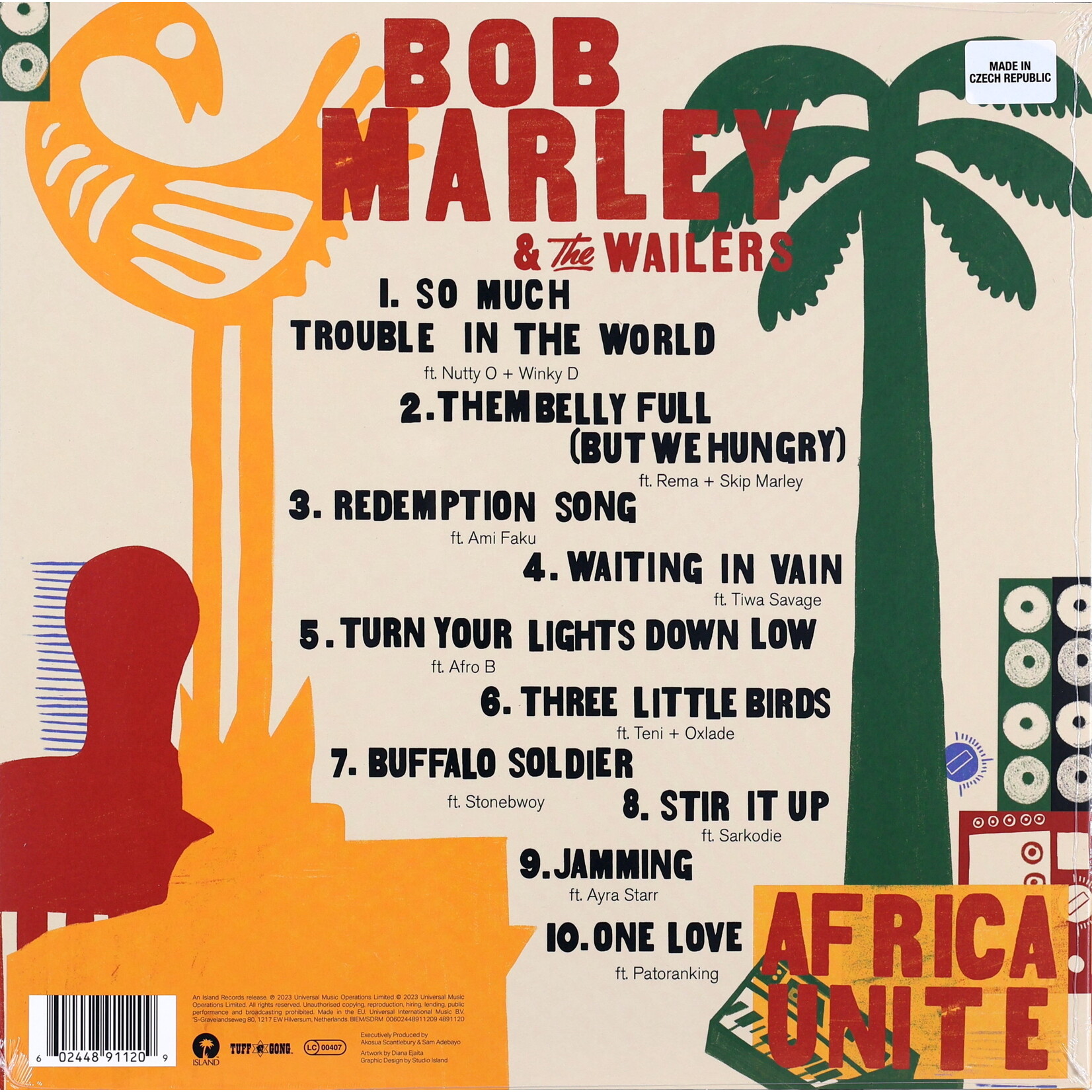 MARLEY, BOB & THE WAILERS - AFRICA UNITE  - COLORED RED LP