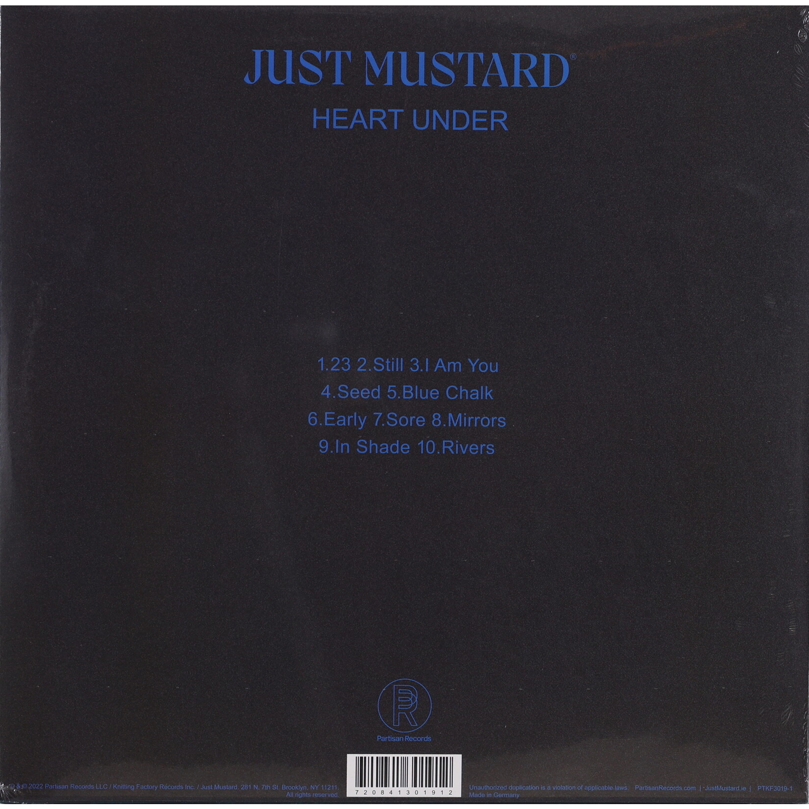 JUST MUSTARD - HEART UNDER - LP