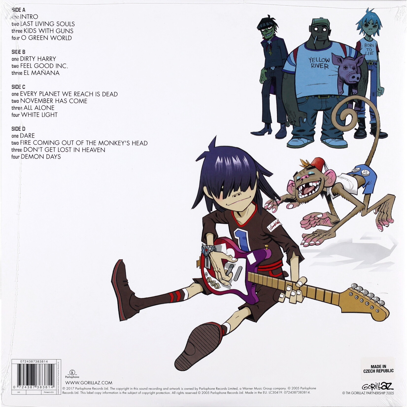 GORILLAZ - DEMON DAYS - GATEFOLD REISSUE 2LP