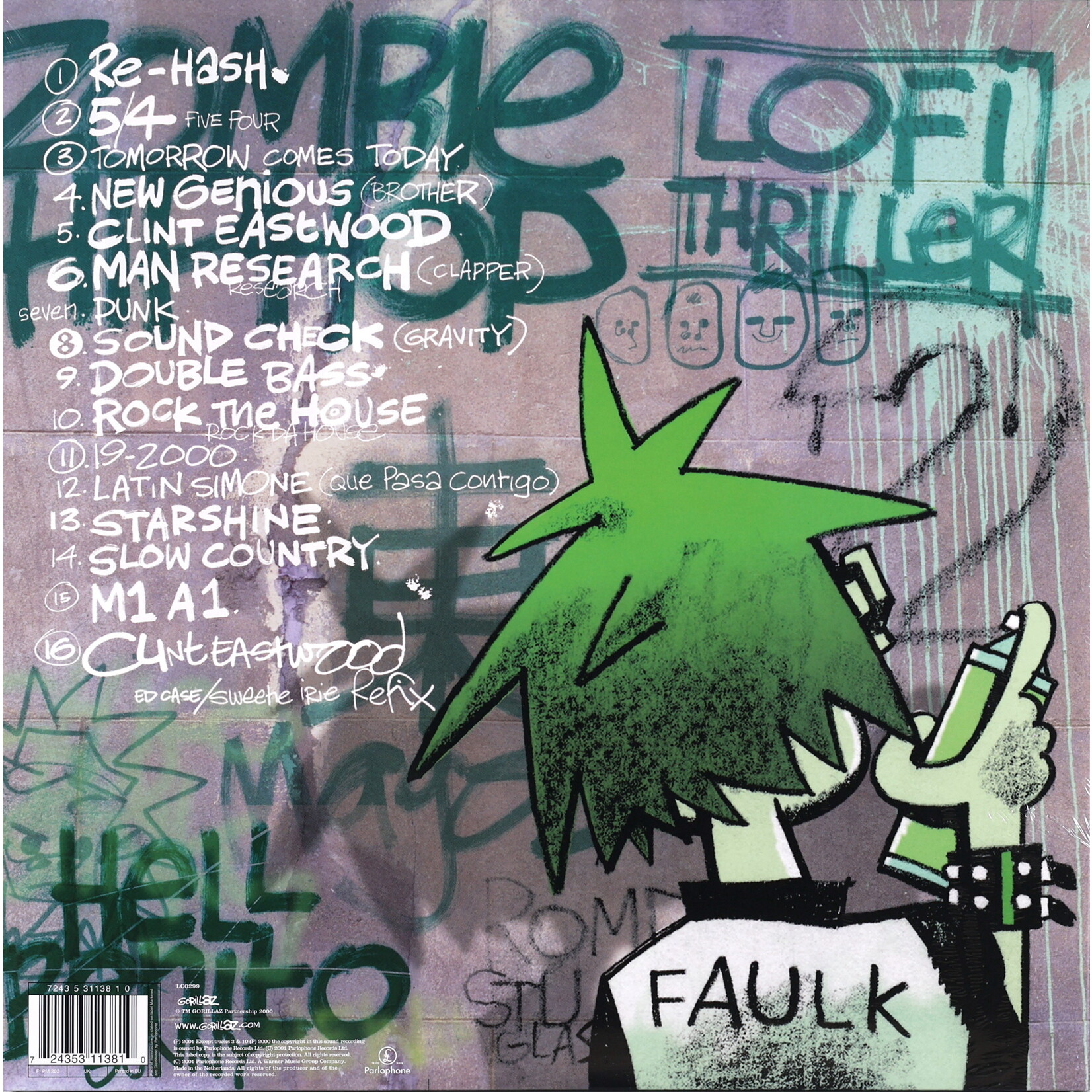 GORILLAZ - GORILLAZ - GATEFOLD 2LP