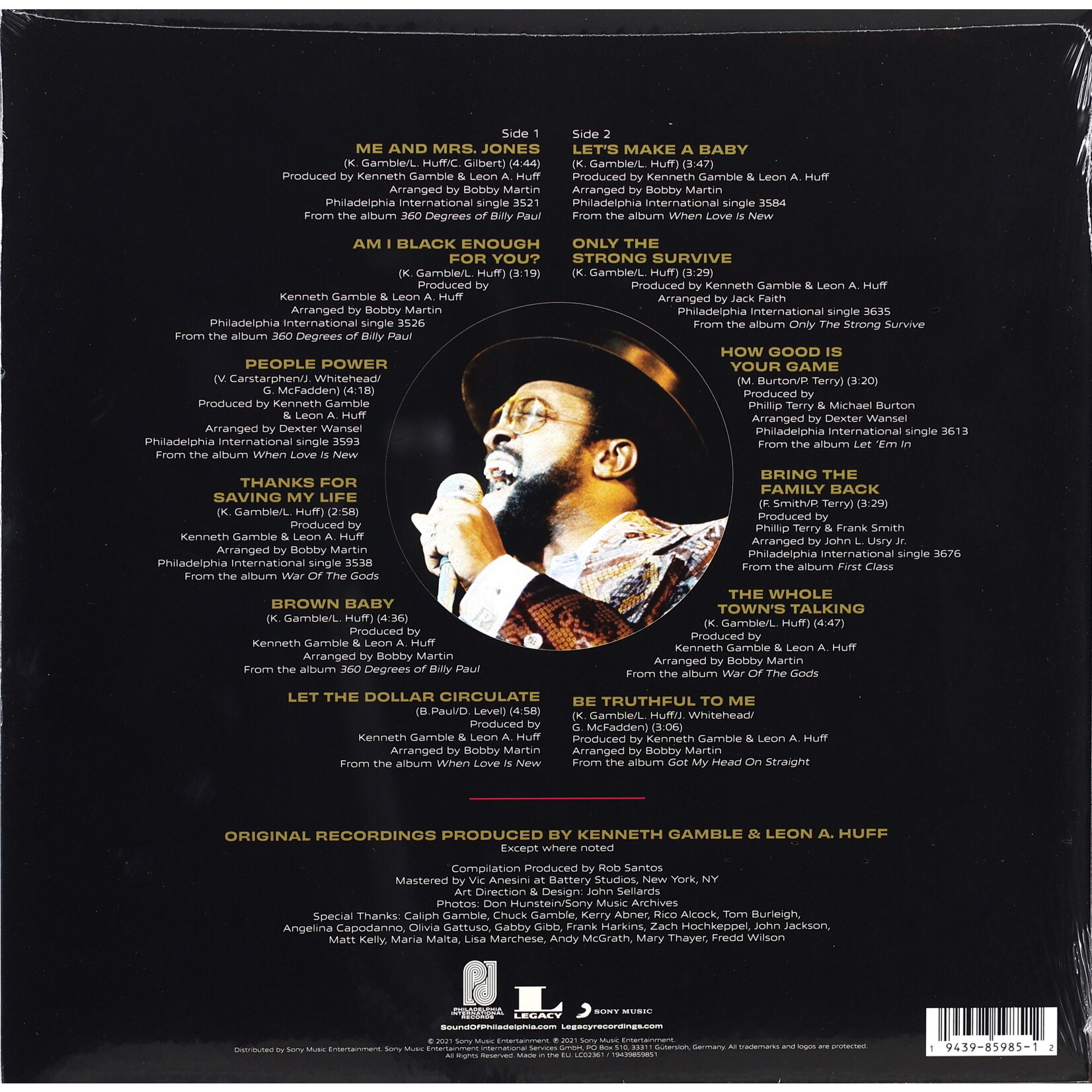 PAUL, BILLY - THE BEST OF BILLY PAUL - LP