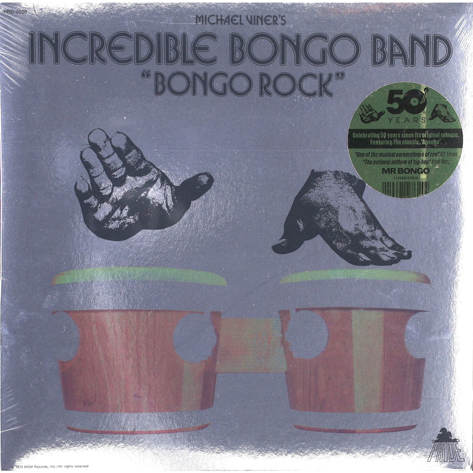 INCREDIBLE BONGO BAND - BONGO ROCK - LTD 50TH ANNIVERSARY REPRESS LP