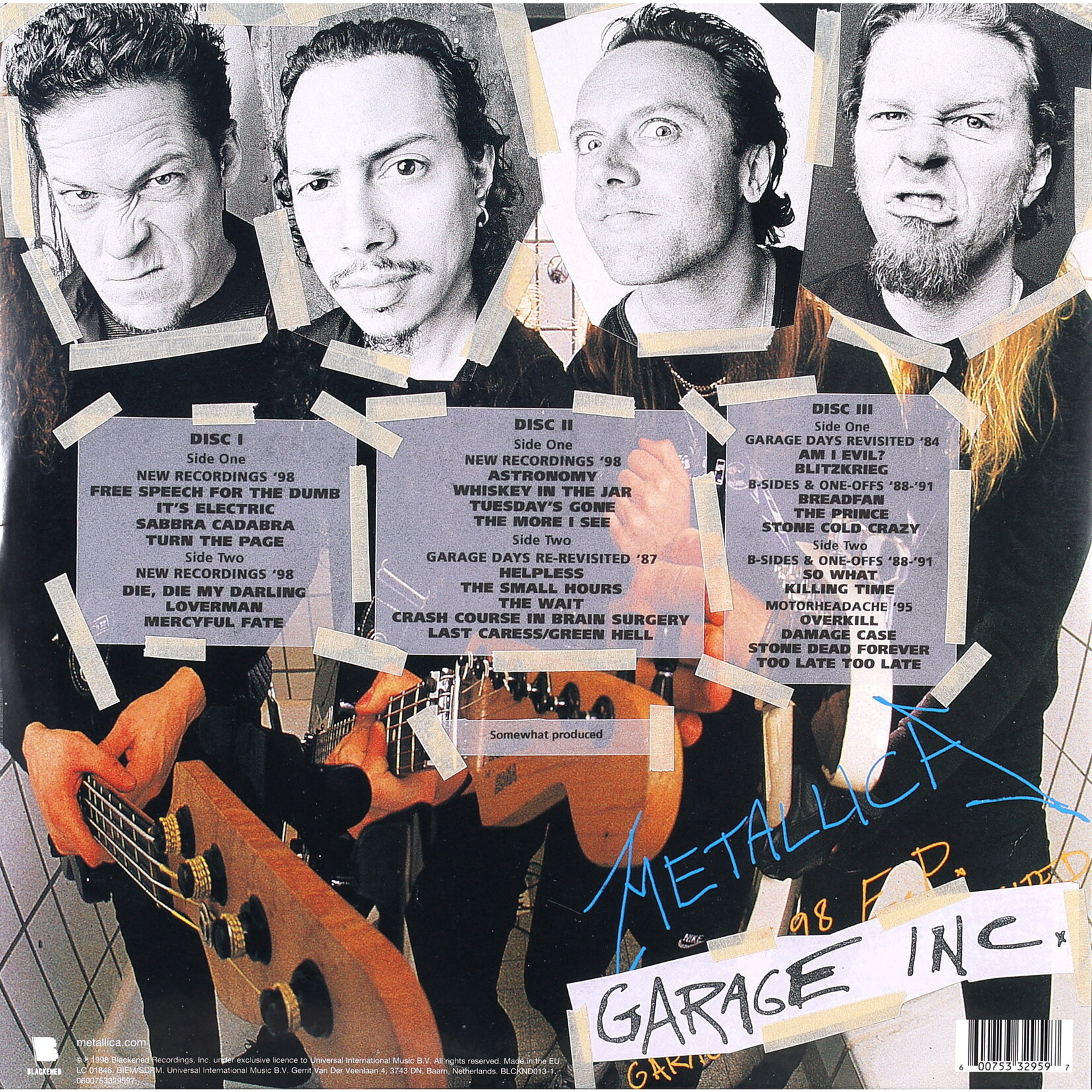 METALLICA - GARAGE INC. - GATEFOLD 3LP