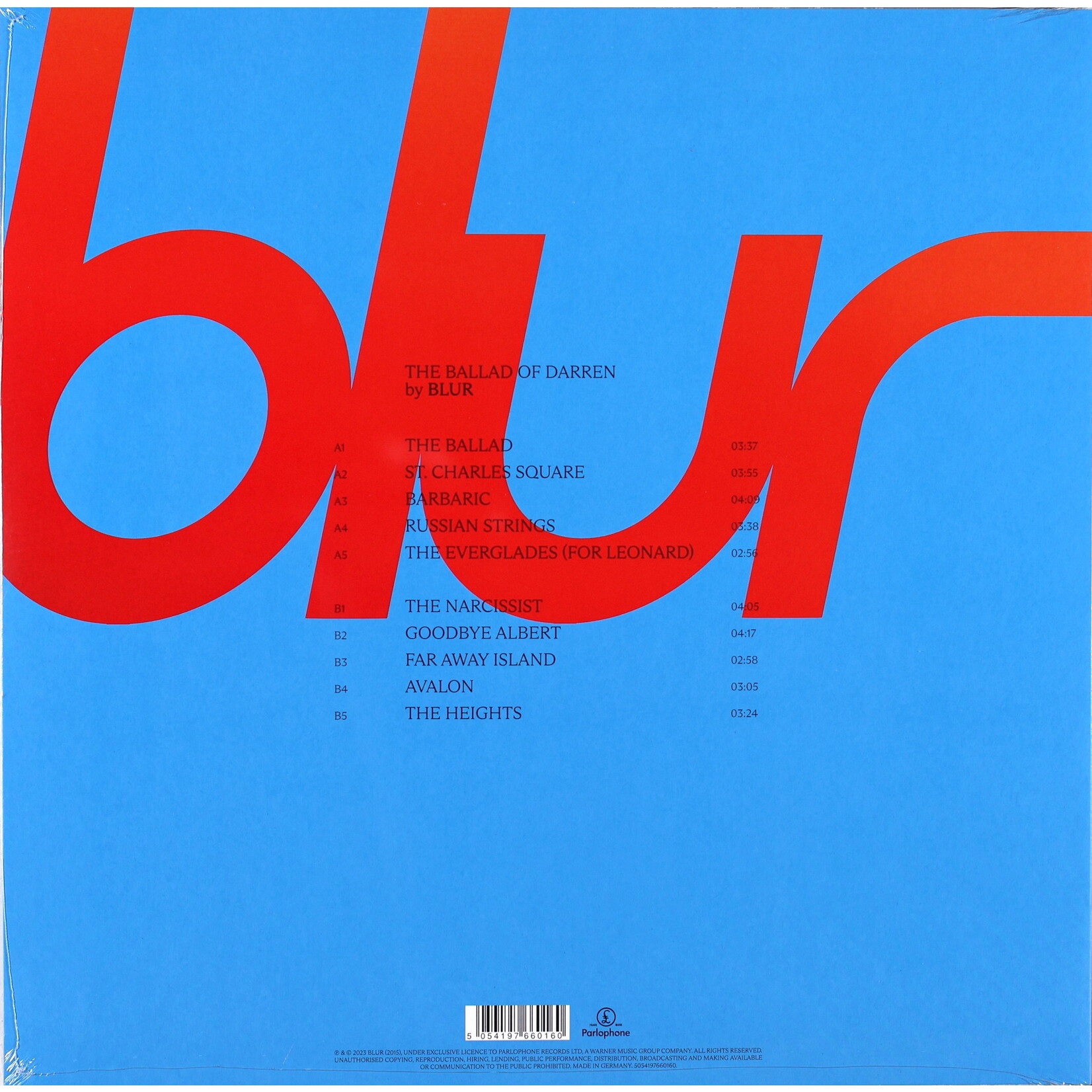 BLUR - THE BALLAD OF DARREN - LP