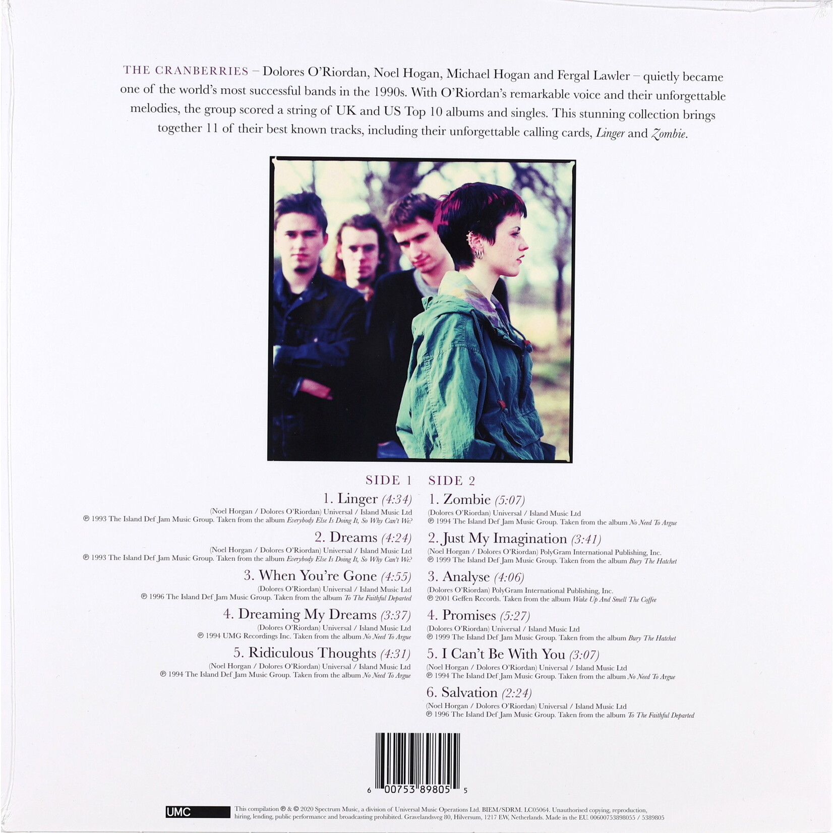 CRANBERRIES, THE - DREAMS: THE COLLECTION - LP