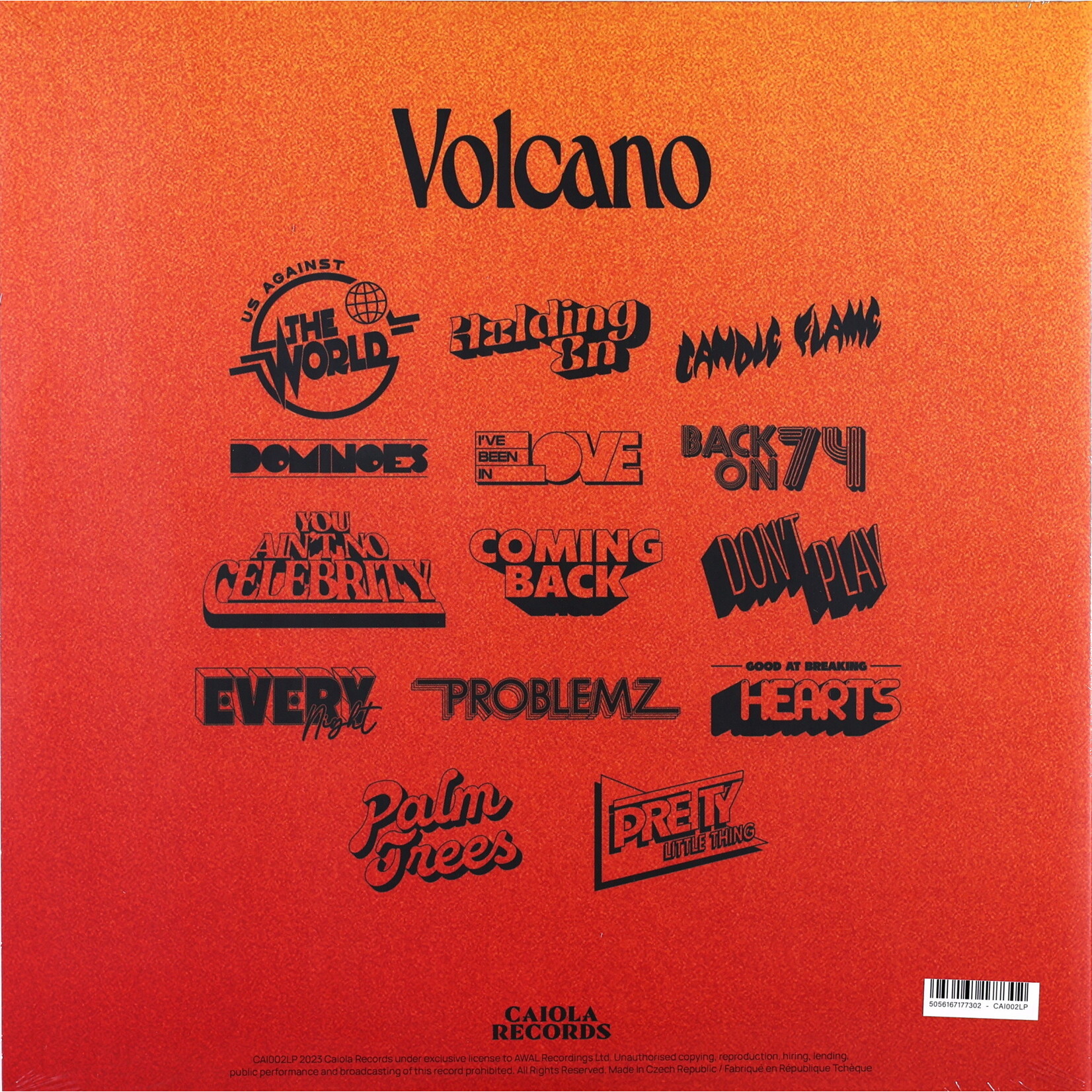 JUNGLE - VOLCANO - GATEFOLD LP