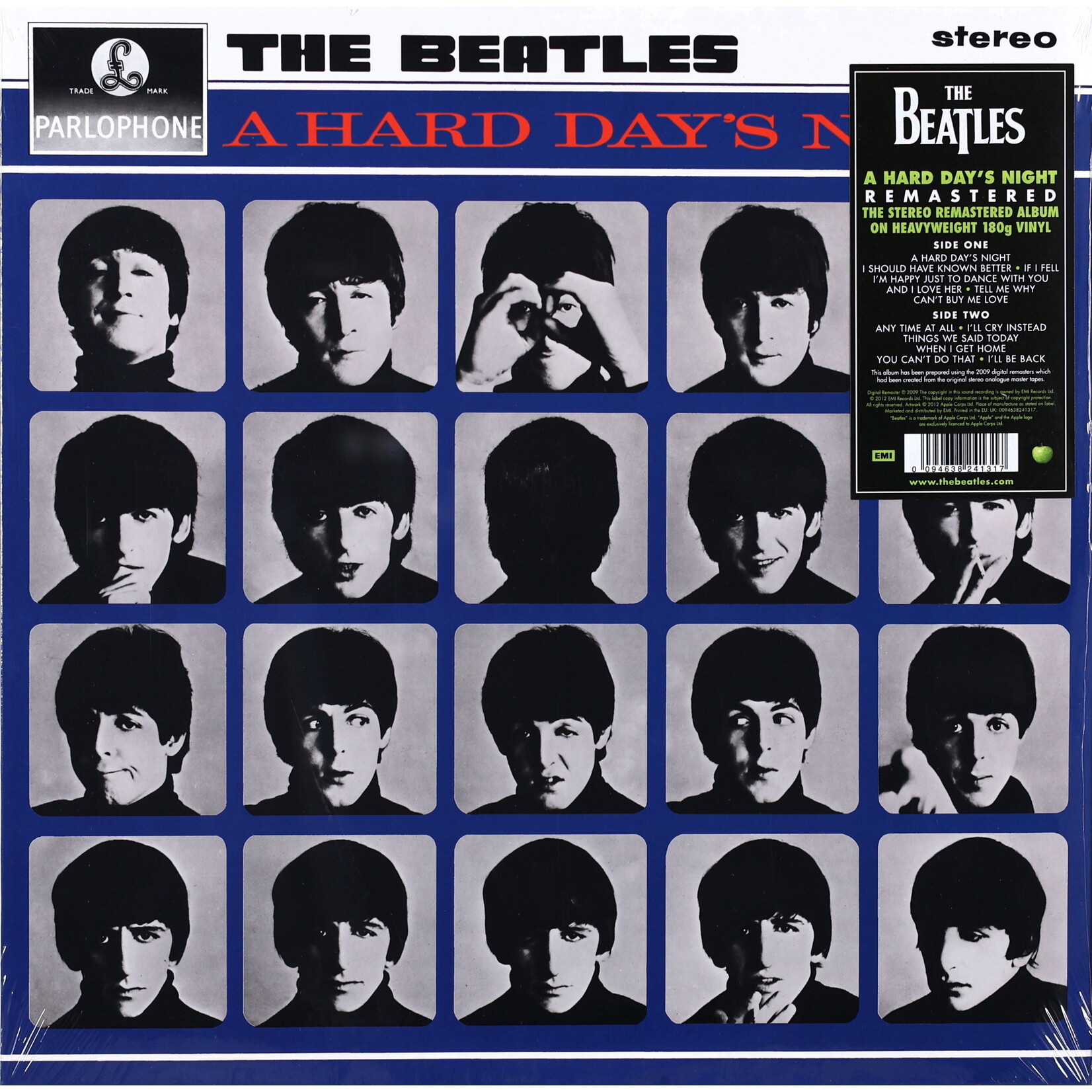 BEATLES, THE - A HARD DAY'S NIGHT - REMASTERED LP