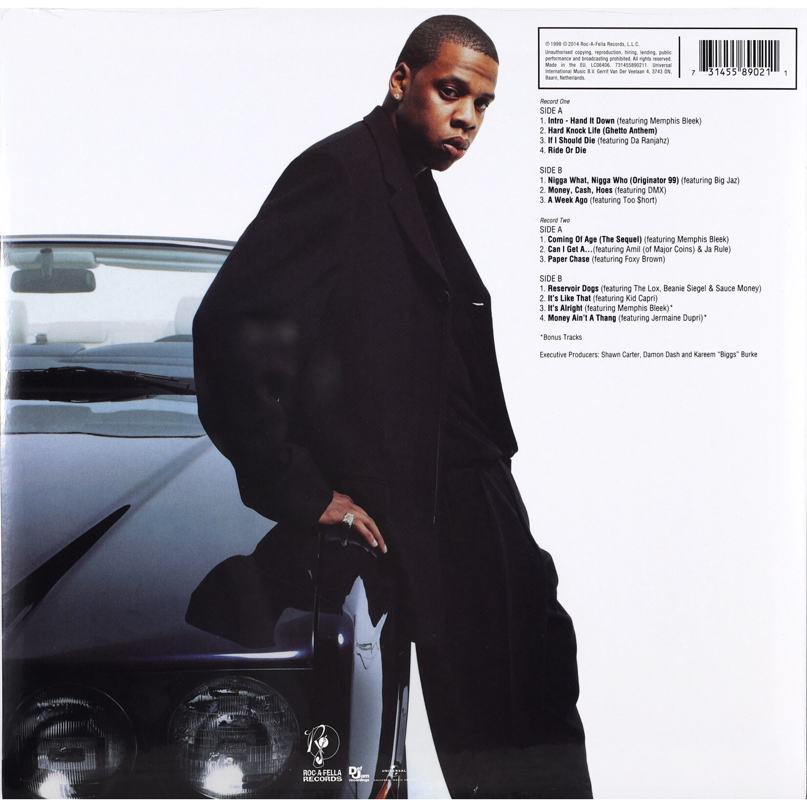 JAY-Z - VOL.2... HARD KNOCK LIFE - REISSUE 2LP