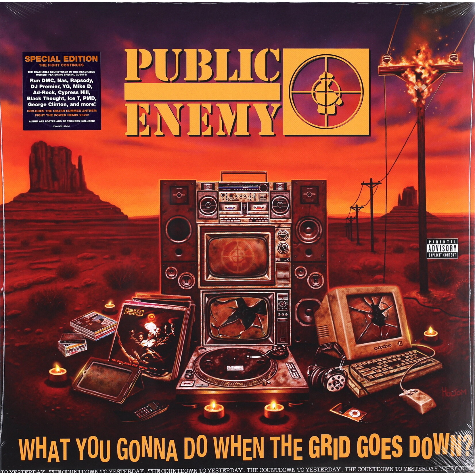 PUBLIC ENEMY - WHAT YOU GONNA DO WHEN THE GRID GOES DOWN? - GATEFOLD LP