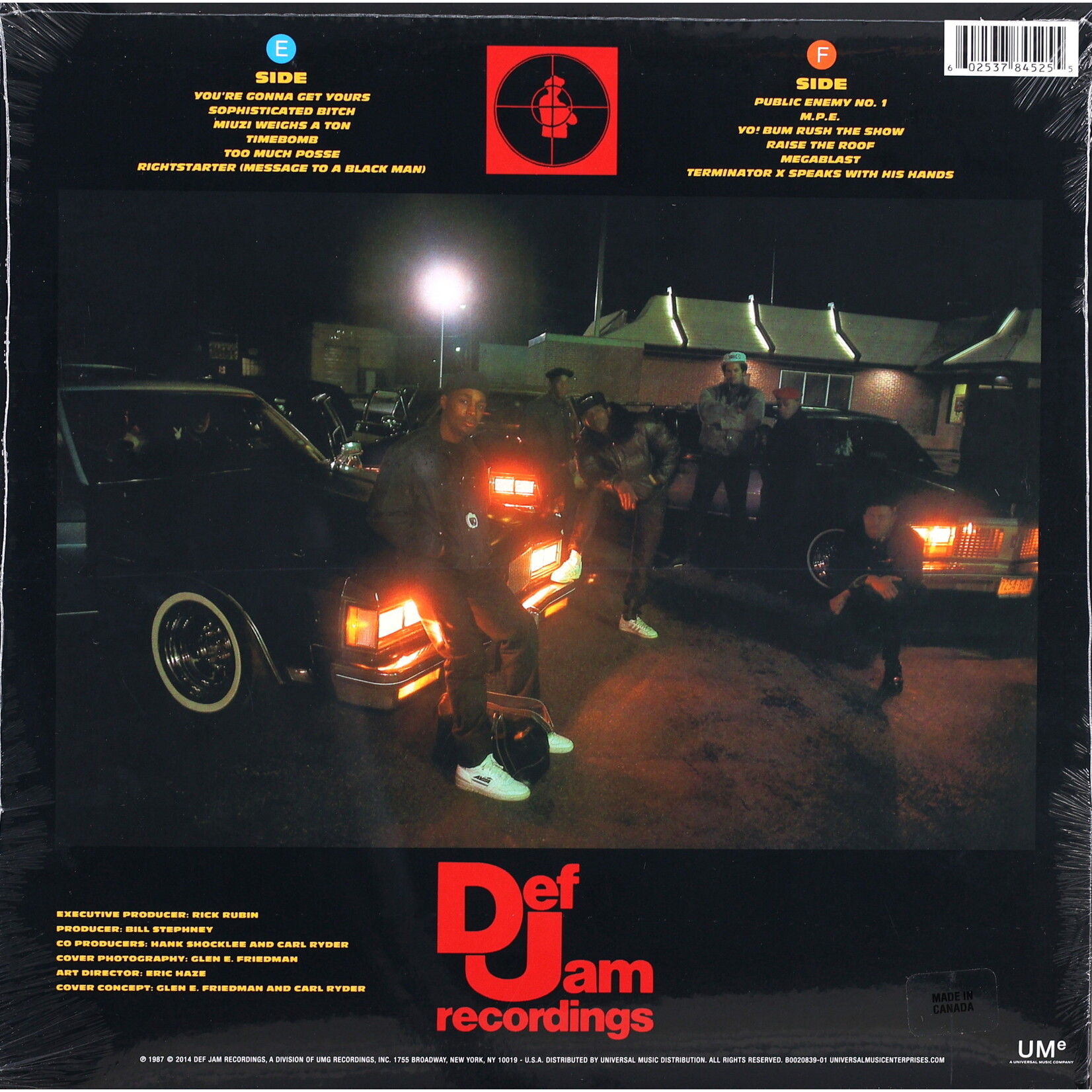 PUBLIC ENEMY - YO! BUM RUSH THE SHOW - COLOURED REISSUE LP