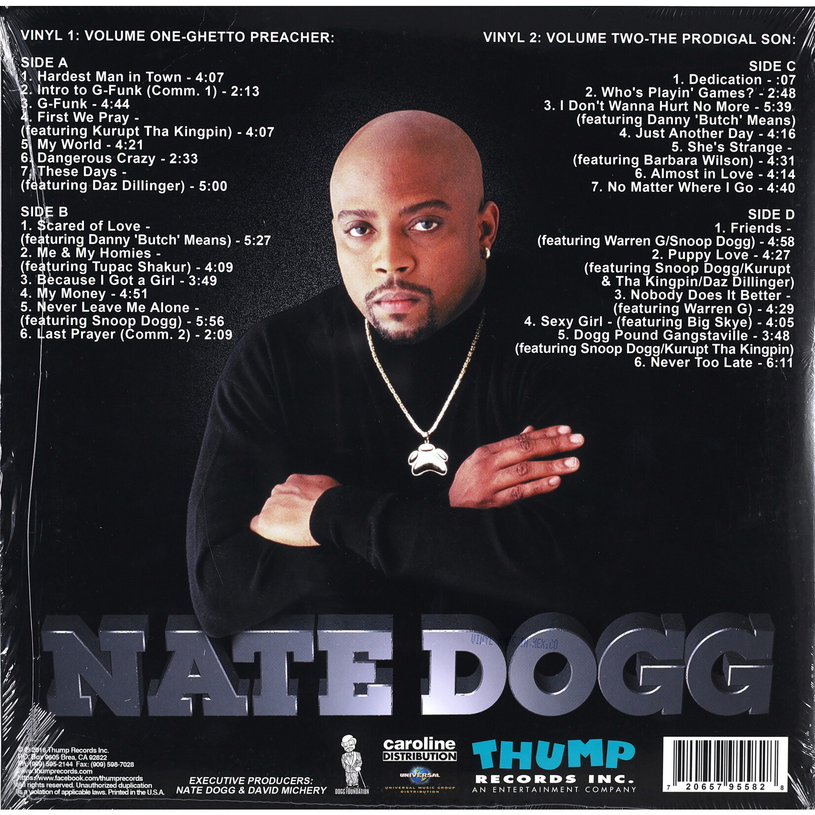 NATE DOGG - G-FUNK CLASSICS VOL.1 & 2 - USA IMPORT 2LP