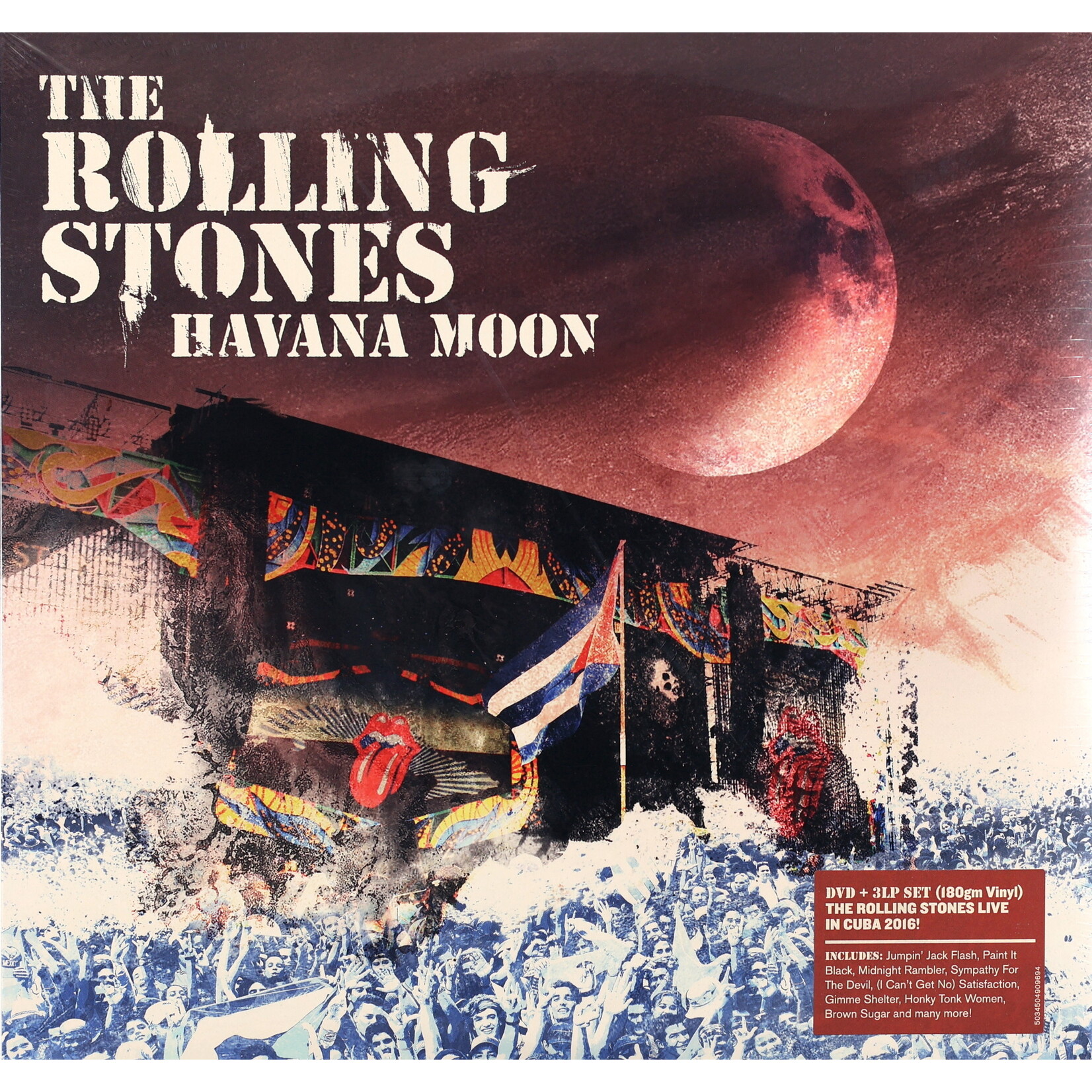 ROLLING STONES, THE - HAVANA MOON - 3-PANEL GATEFOLD 3LP + DVD
