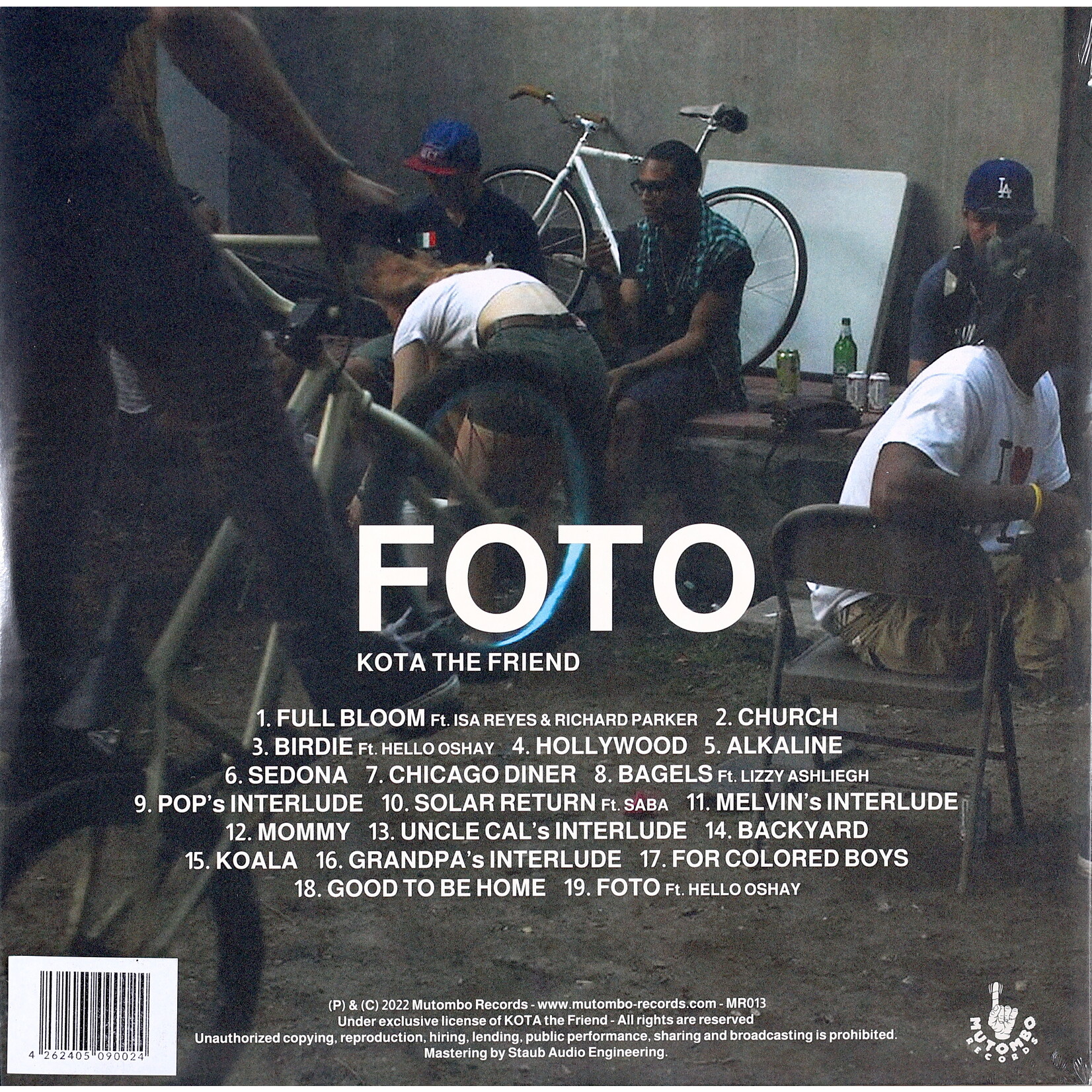 KOTA THE FRIEND - FOTO - LTD COLOURED CLEAR BLUE USA IMPORT LP