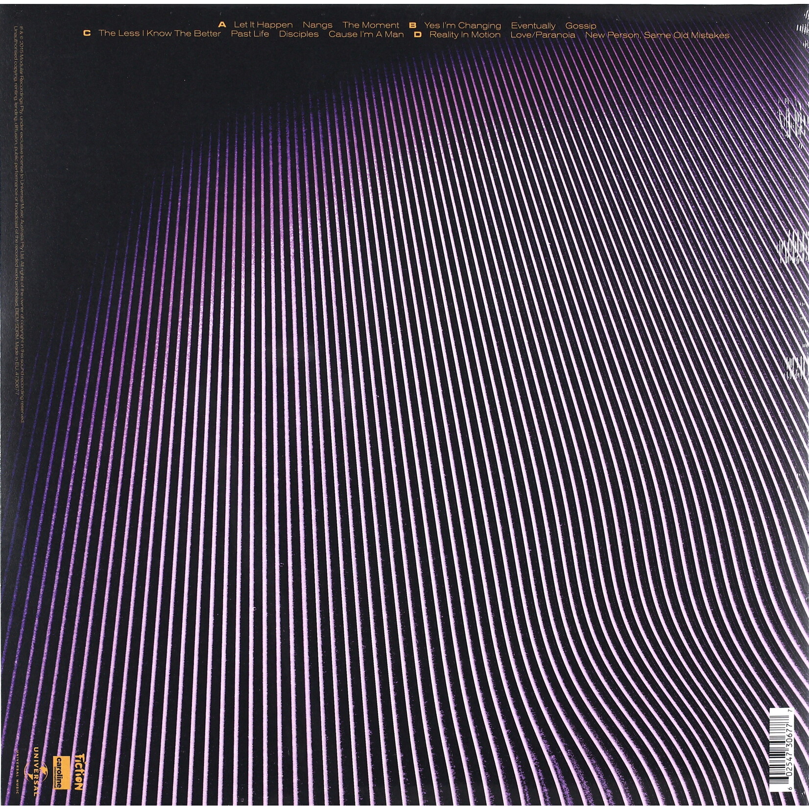 TAME IMPALA - CURRENTS - GATEFOLD 2LP