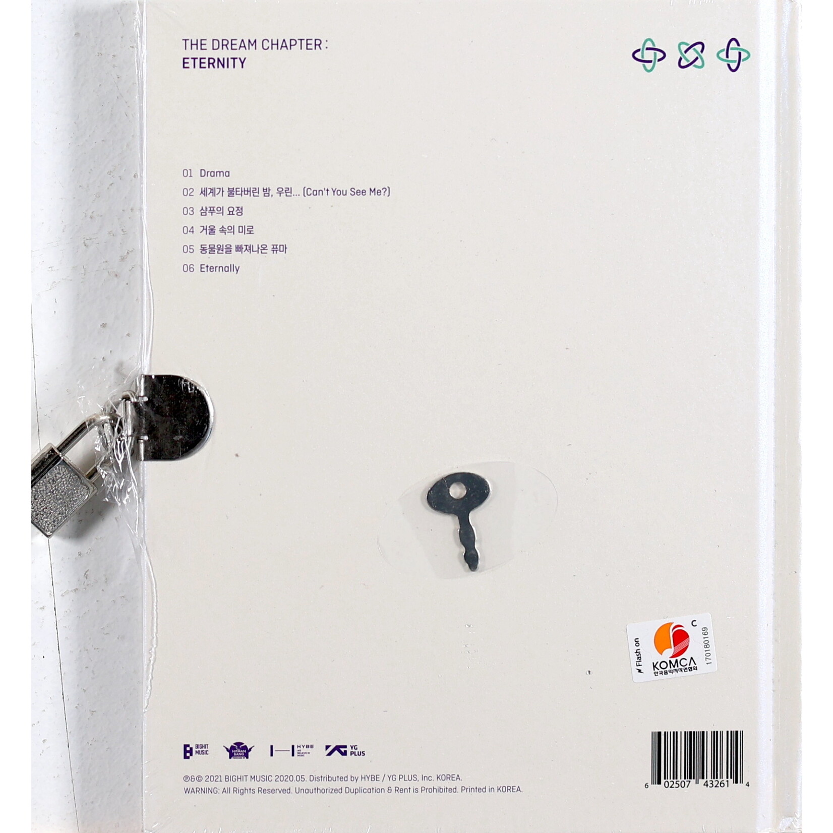TOMORROW X TOGETHER - DREAM CHAPTER: ETERNITY - WHITE VERSION - CD