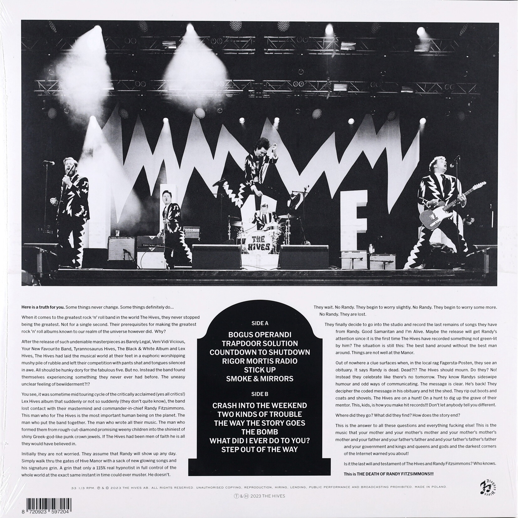 HIVES, THE - THE DEATH OF RANDY FITZSIMMONS -LP