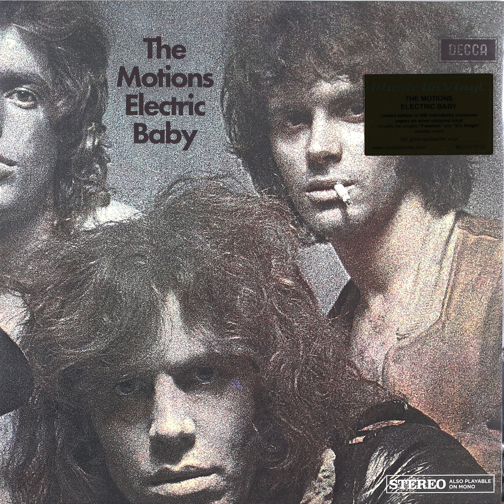 THE MOTIONS - ELECTRIC BABY - LTD 500 PRESS COLOURED SILVER LP