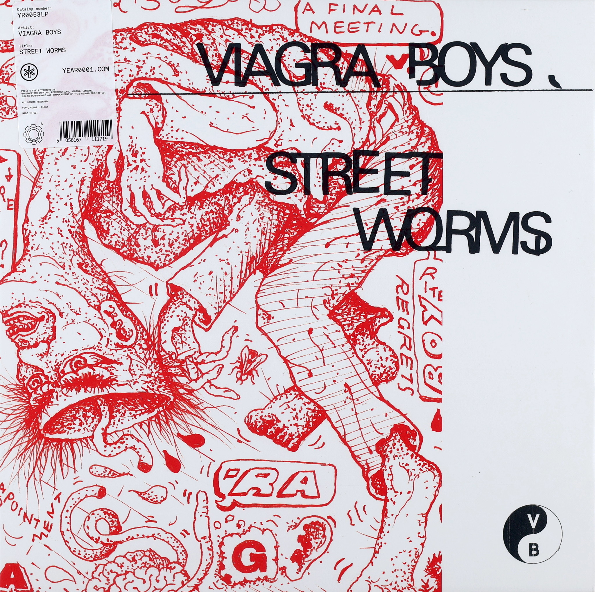 VIAGRA BOYS - STREET WORMS - COLOURED CLEAR LP