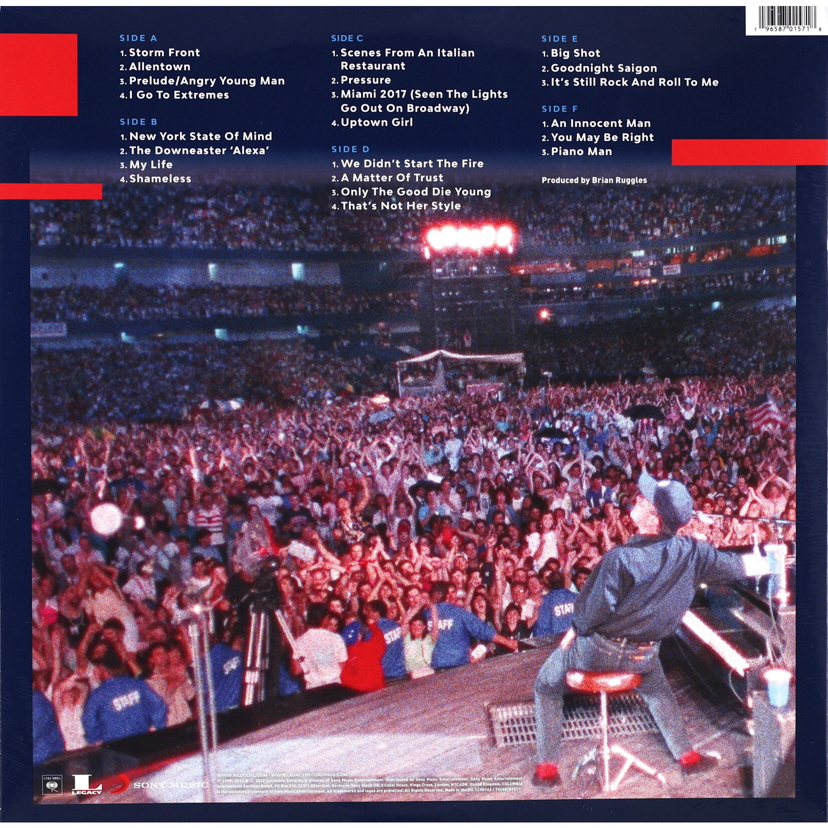 JOEL, BILLY - LIVE AT YANKEE STADIUM - REMASTERED 3LP