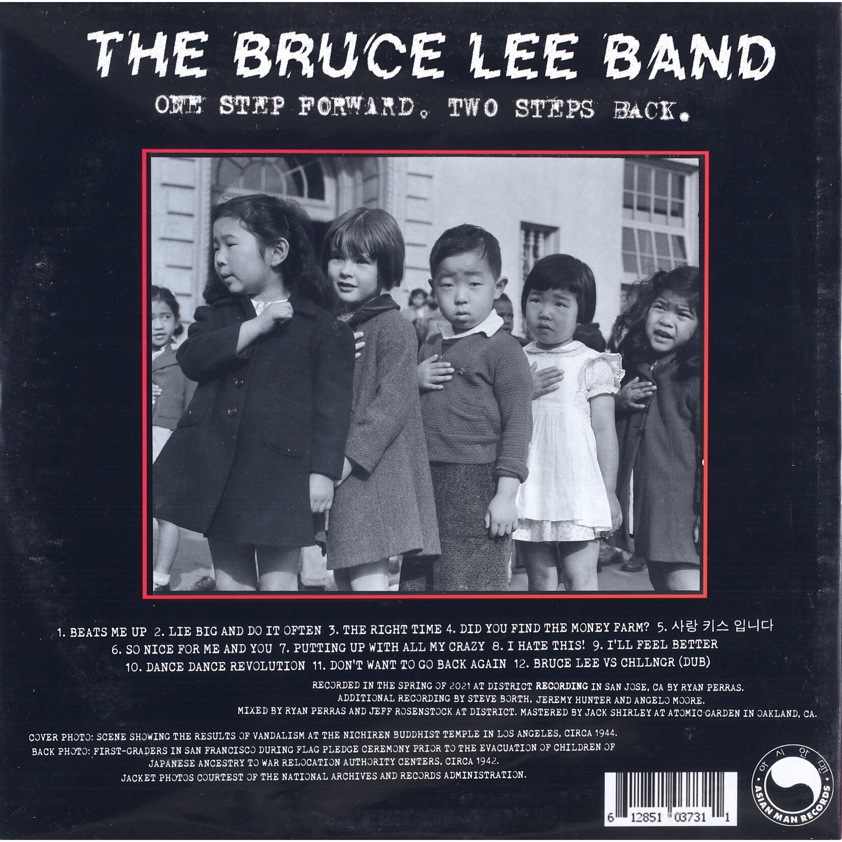THE BRUCE LEE BAND - ONE STEP FORWARD, TWO STEPS BACK - USA IMPORT LP