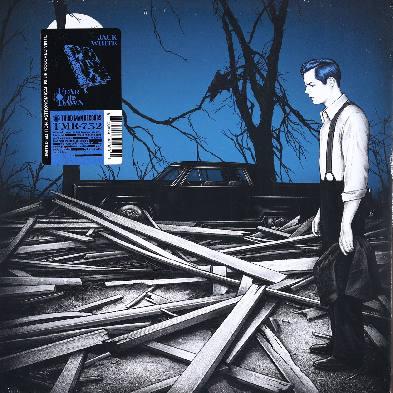 WHITE, JACK - FEAR OF THE DAWN - COLOURED ASTRONOMICAL BLUE LP