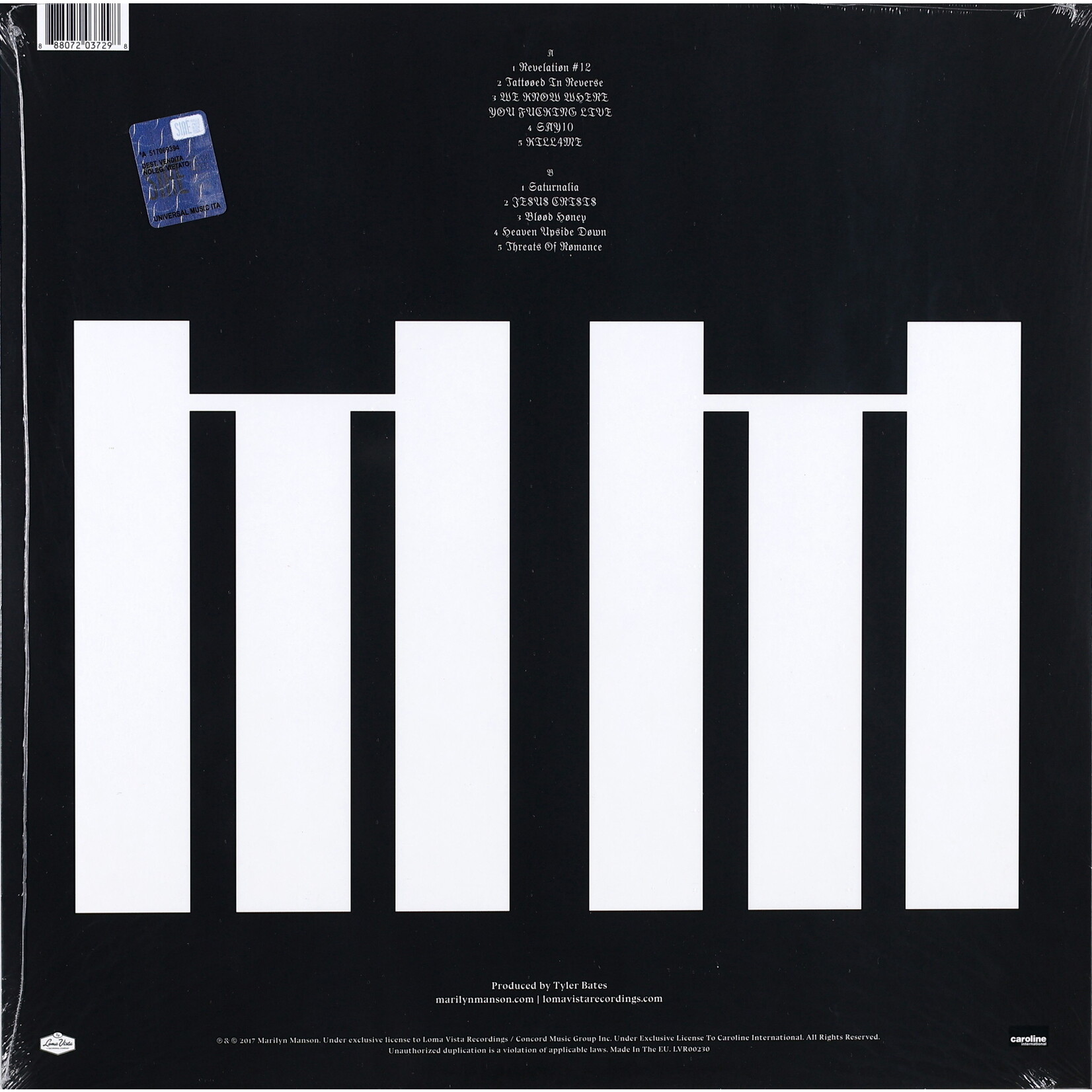MARILYN MANSON - HEAVEN UPSIDE DOWN - LP