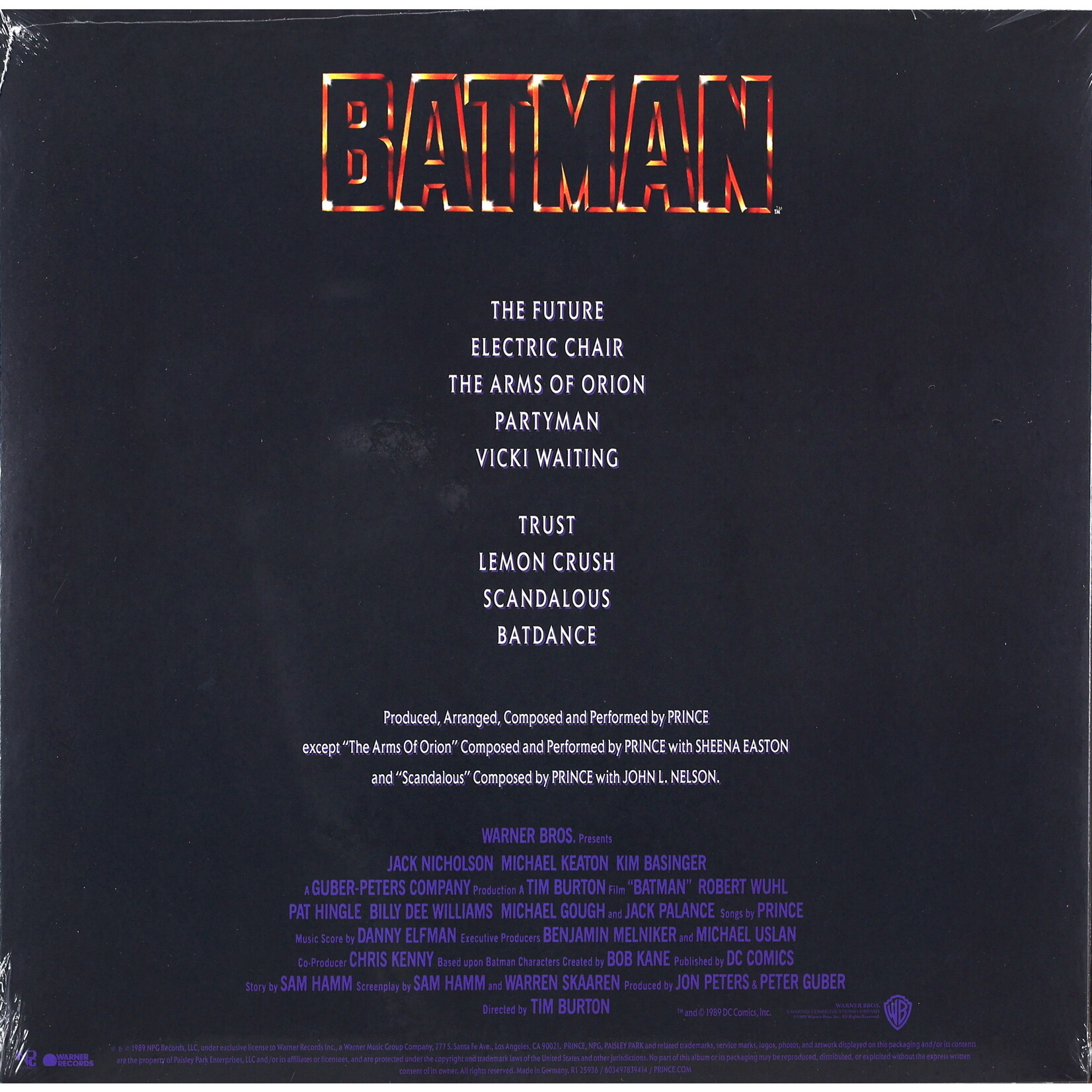 PRINCE - BATMAN - OST LP