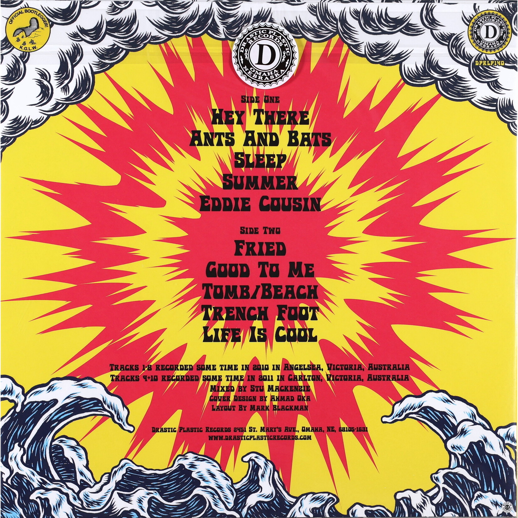 KING GIZZARD & THE LIZARD WIZARD - TEENAGE GIZZARD - LTD USA IMPORT COLOURED NEON YELLOW LP