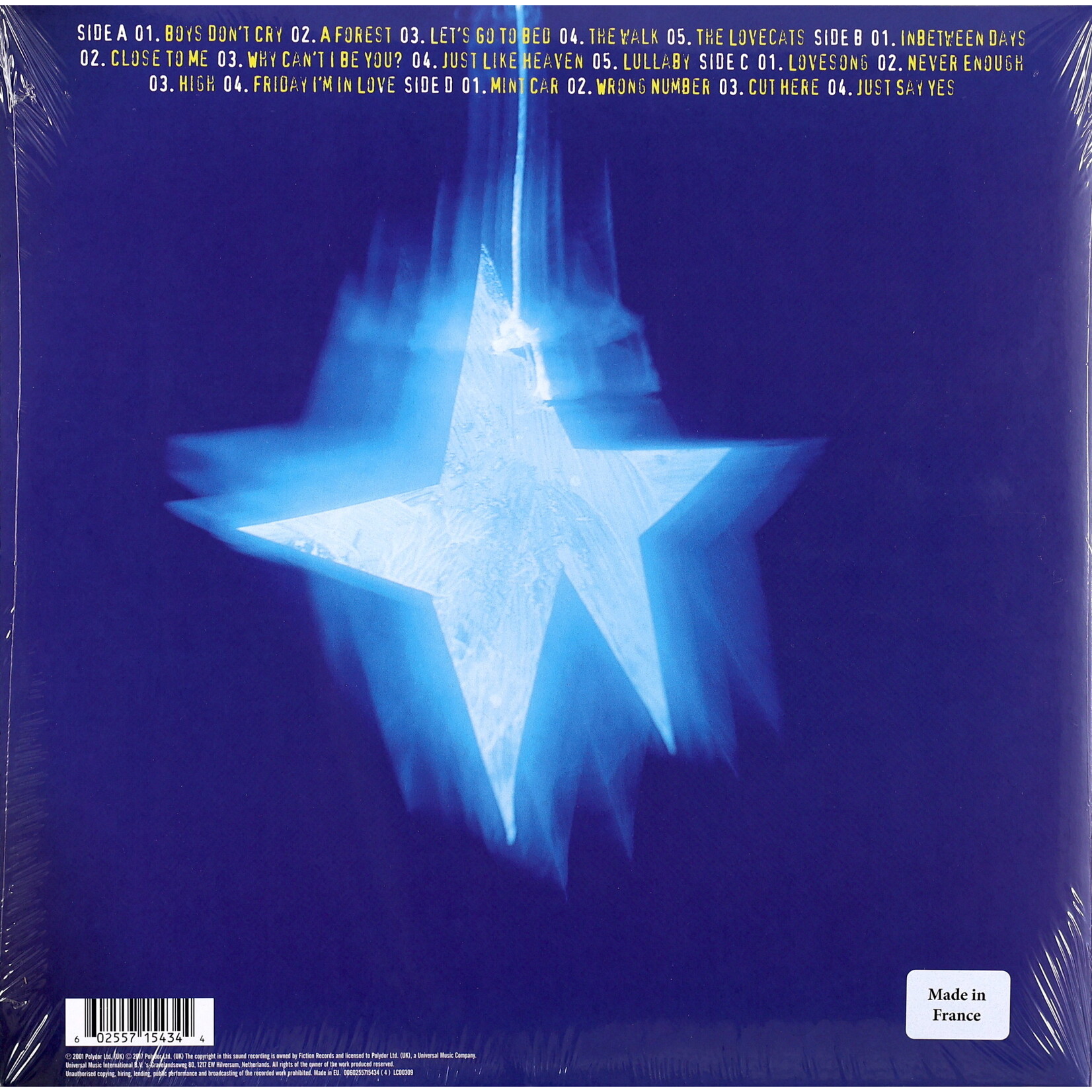 CURE, THE - GREATEST HITS - GATEFOLD 2LP