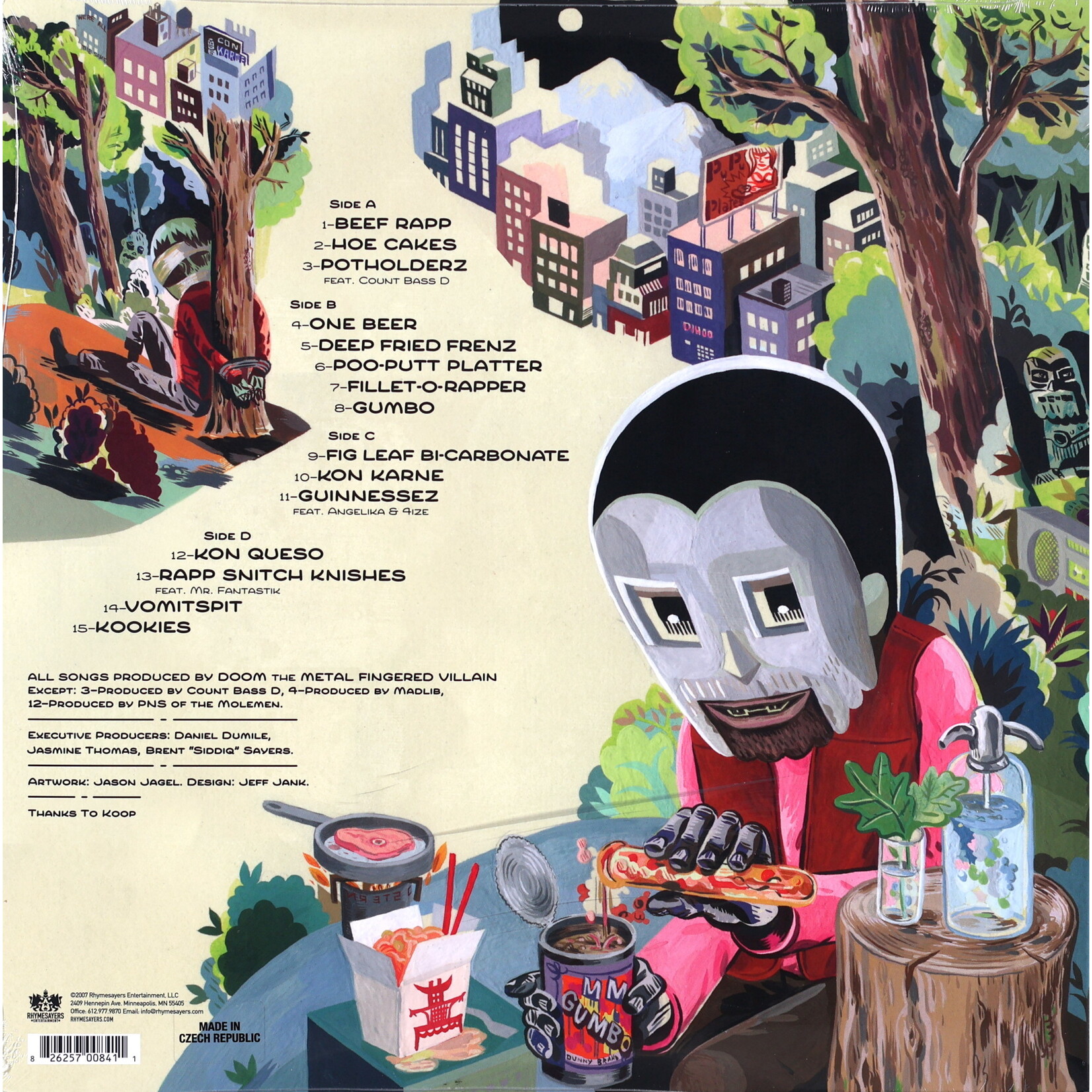 MF DOOM - MM..FOOD - LTD GATEFOLD COLOURED GREEN & PINK 2LP