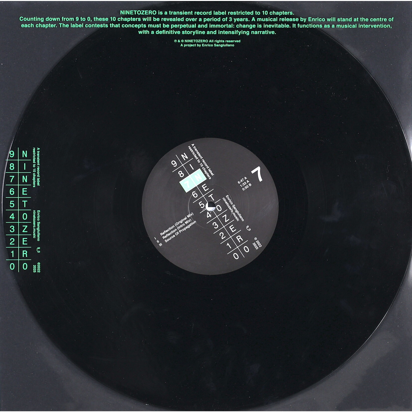 SANGIULIANO, ENRICO & CHARLOTTE DE WITTE - REFLECTION - INSERT 12INCH EP