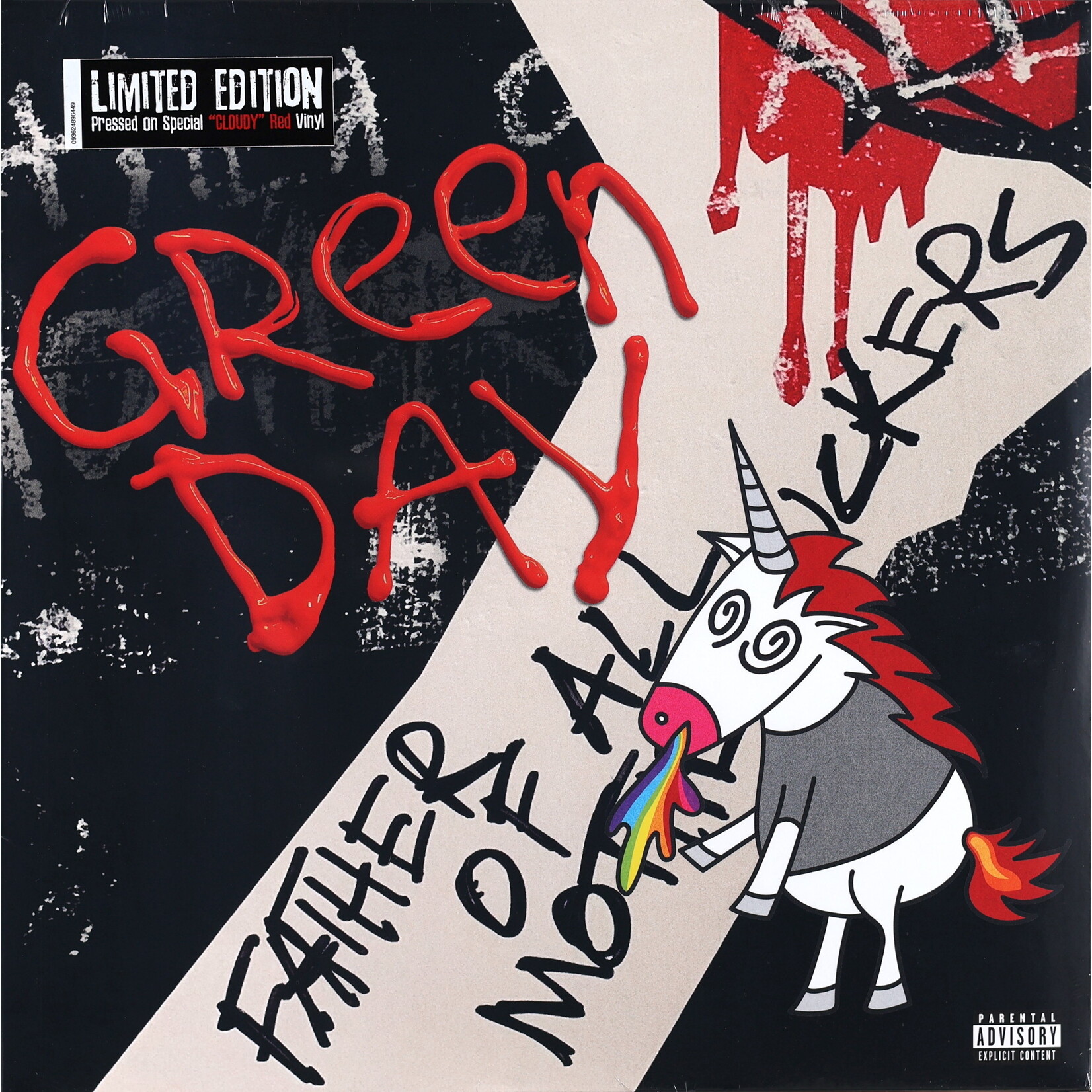 GREEN DAY - FATHER OF ALL... - LTD COLOURED RED & WHITE LP