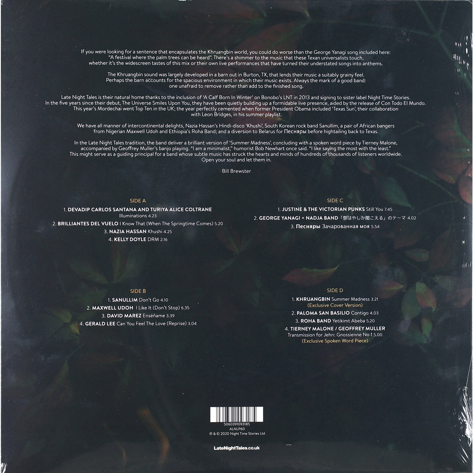KHRUANGBIN - LATE NIGHT TALES - 2LP + DOWNLOAD CODE