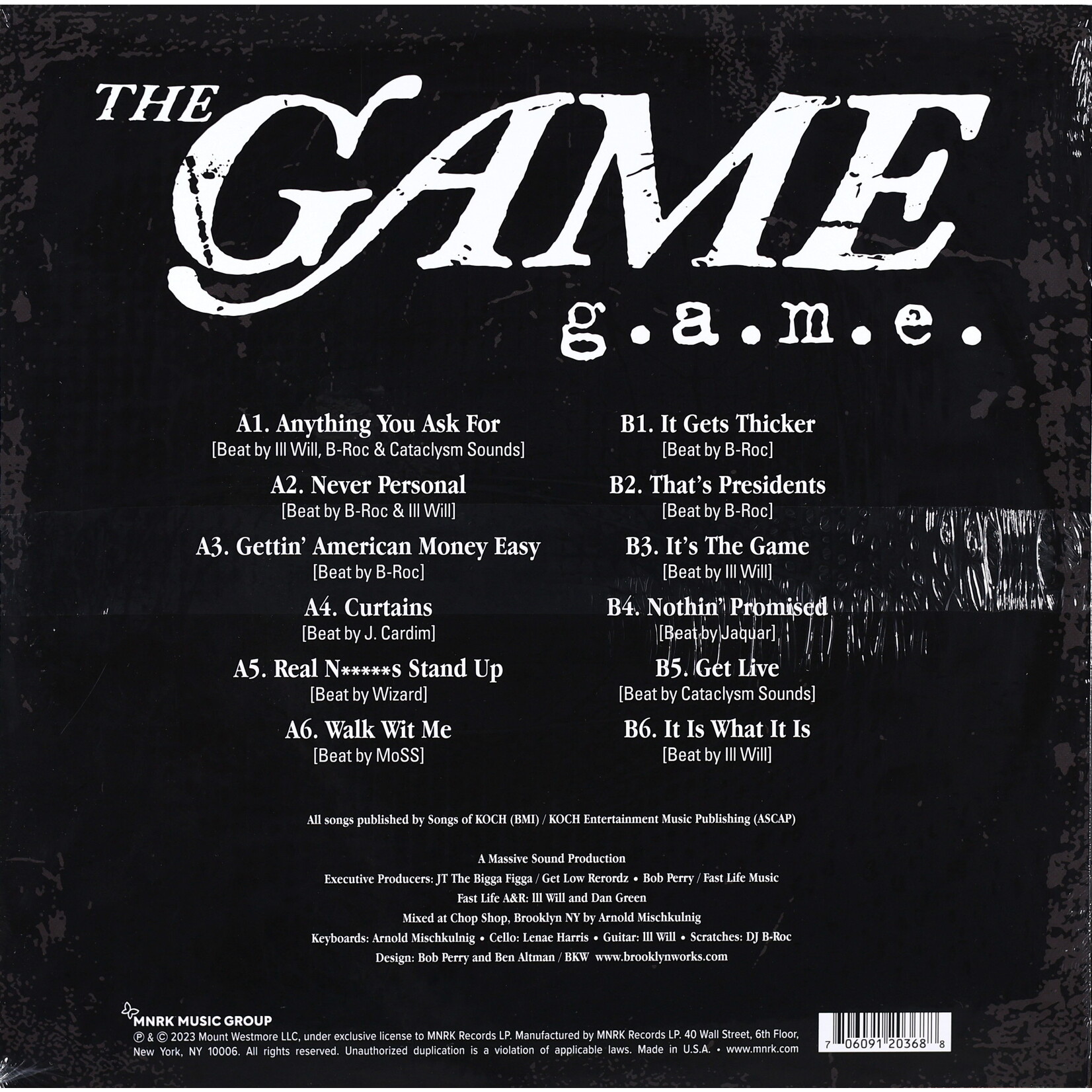THE GAME - G.A.M.E. - LTD COLOURED WHITE LP