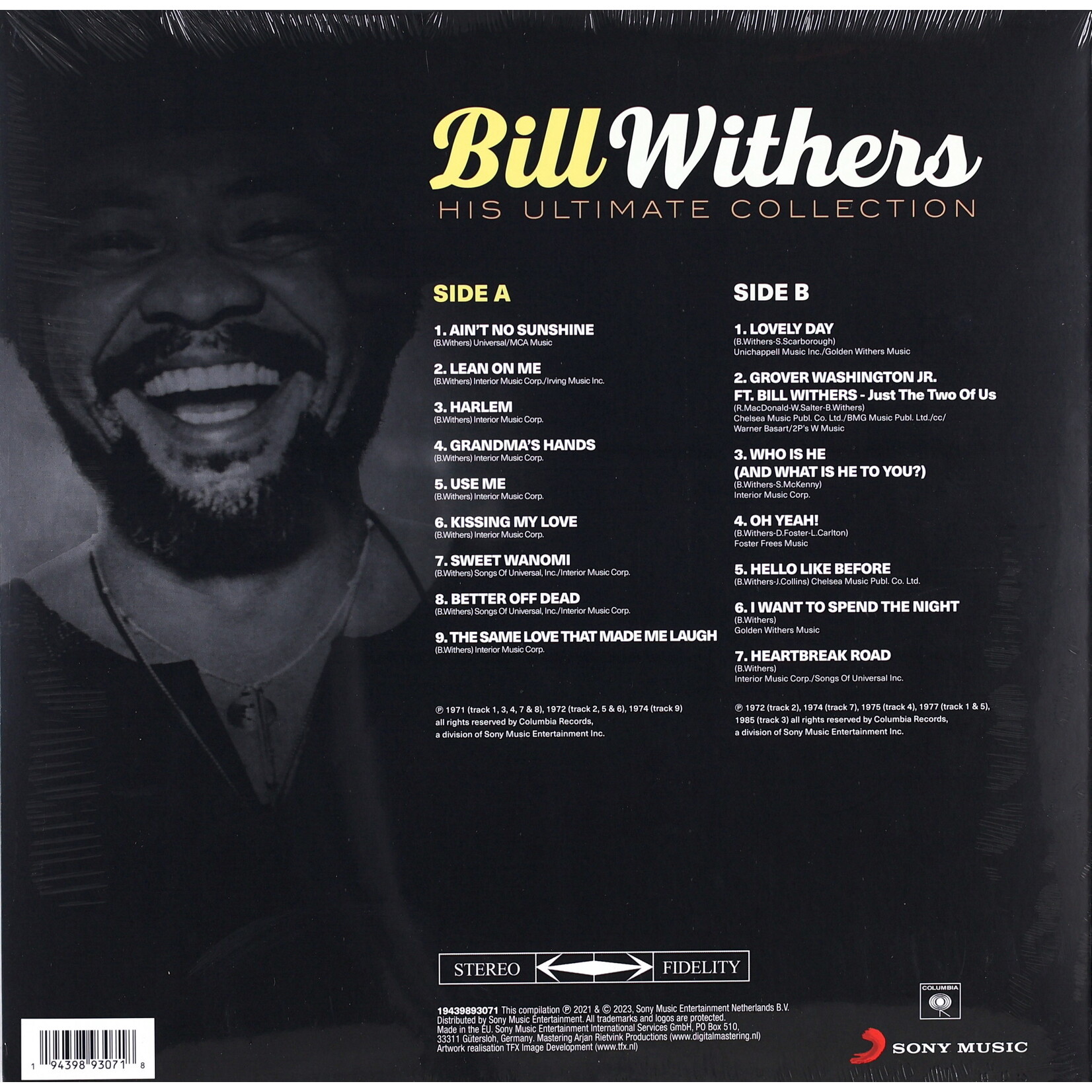 WITHERS, BILL - HIS ULTIMATE COLLECTION - COLOURED BLUE LP