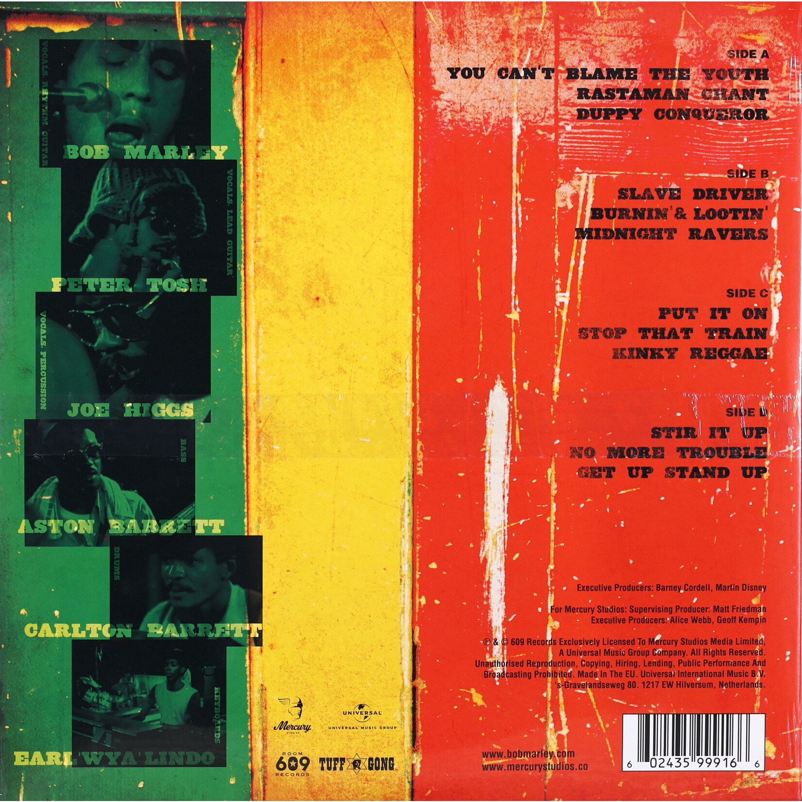 MARLEY, BOB & THE WAILERS - CAPITOL SESSION '73 - LTD GATEFOLD COLOURED RED & GREEN 2LP