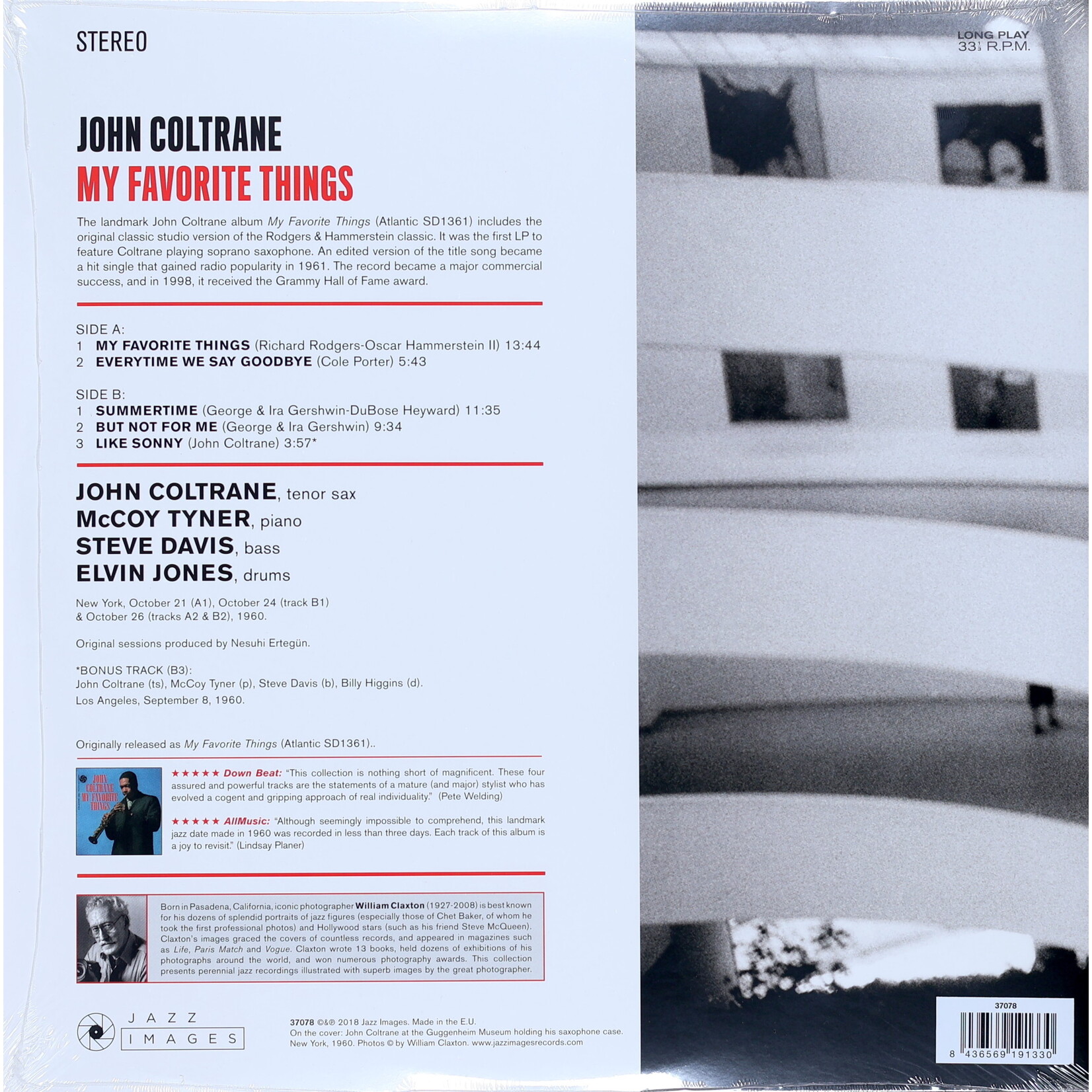 COLTRANE, JOHN - MY FAVORITE THINGS - GATEFOLD LP