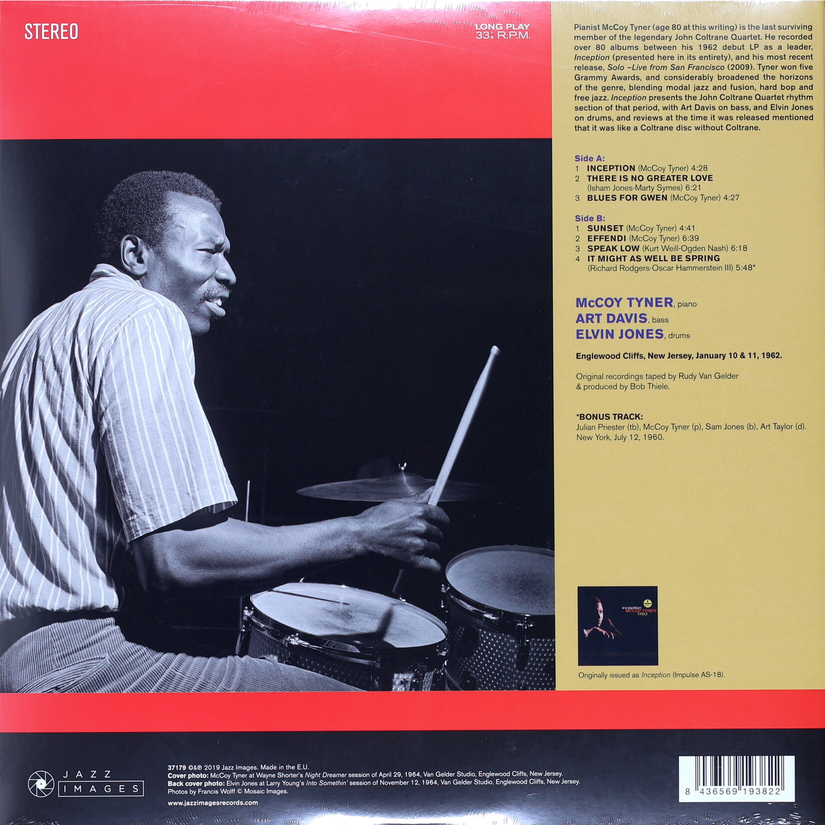 TYNER, MCCOY - INCEPTION - GATEFOLD LP